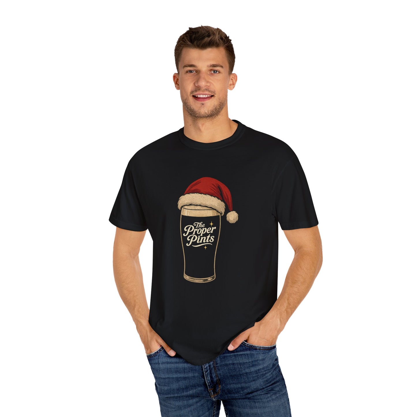 Santa Pint Christmas Tee
