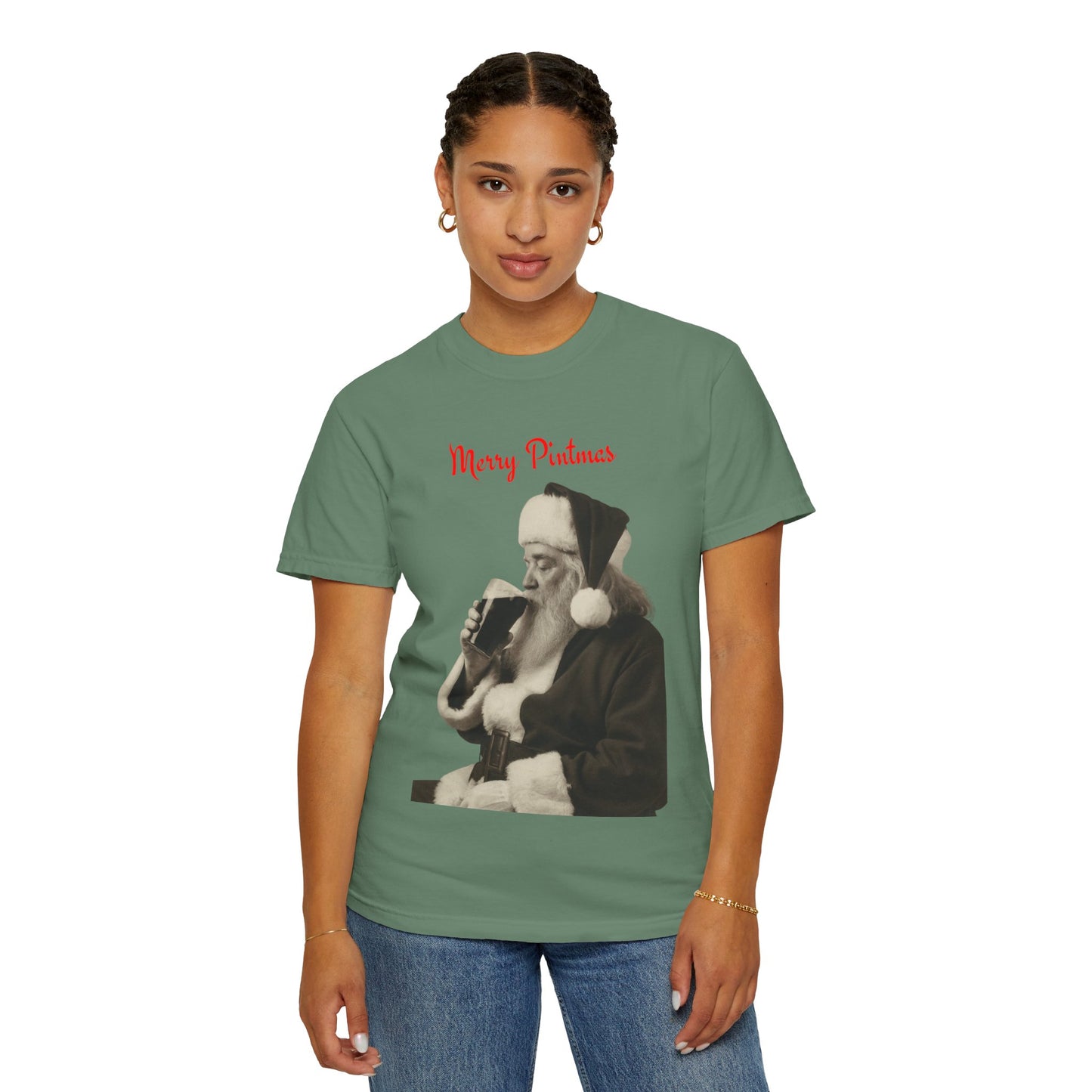 Merry Pintmas - Santa Drinking a Guinness Tee