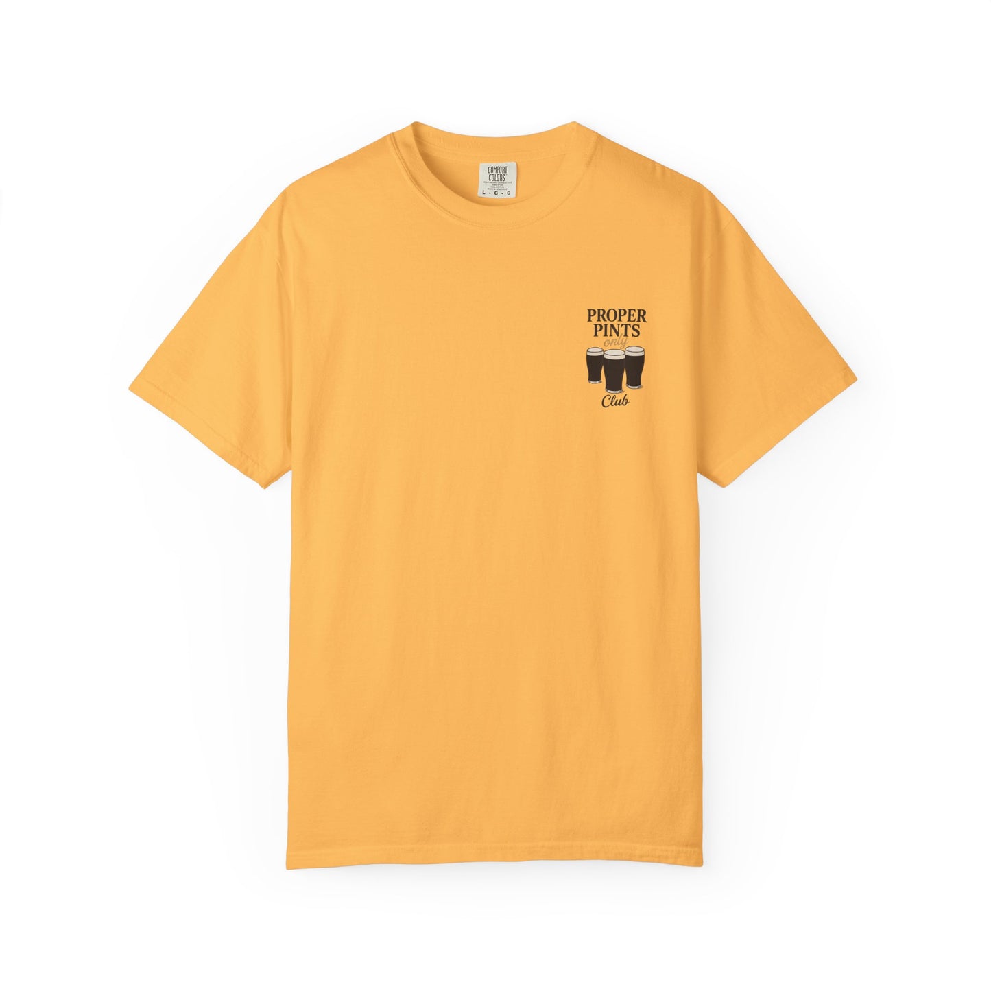 Proper Pints Guinness Club T Shirt- Front and Back Design