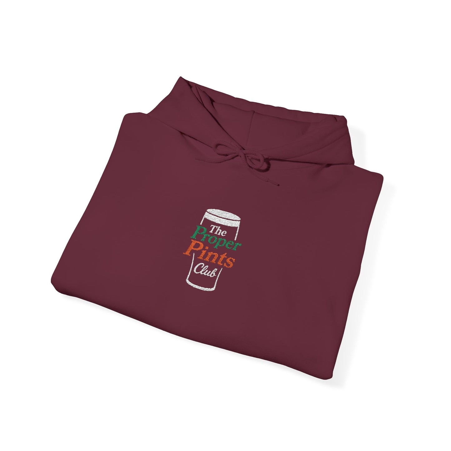 Embroidered Hoodie - The Proper Pints Club, Ireland Colours