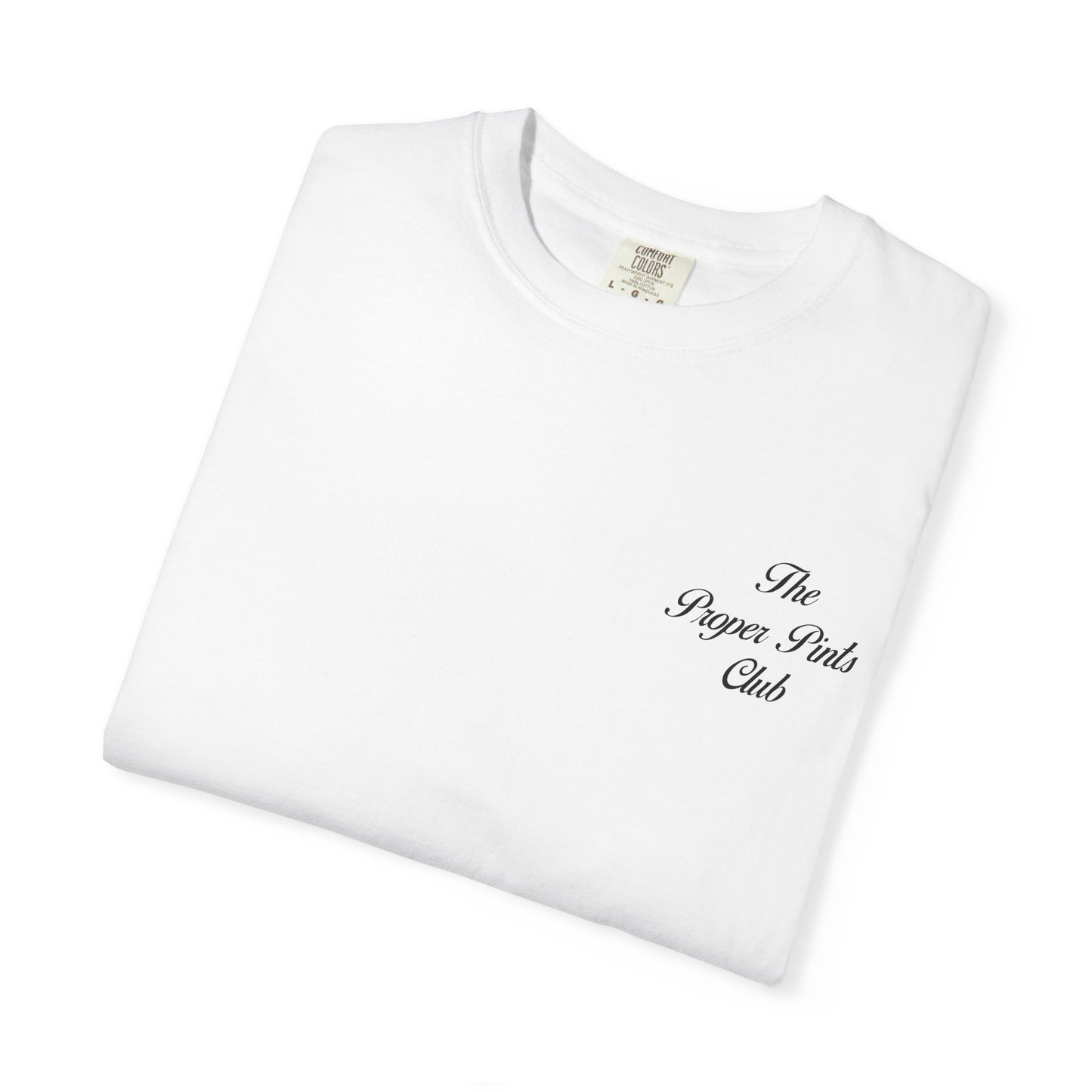 Unisex T-Shirt Proper Pints Guinness Club Front and Back Design