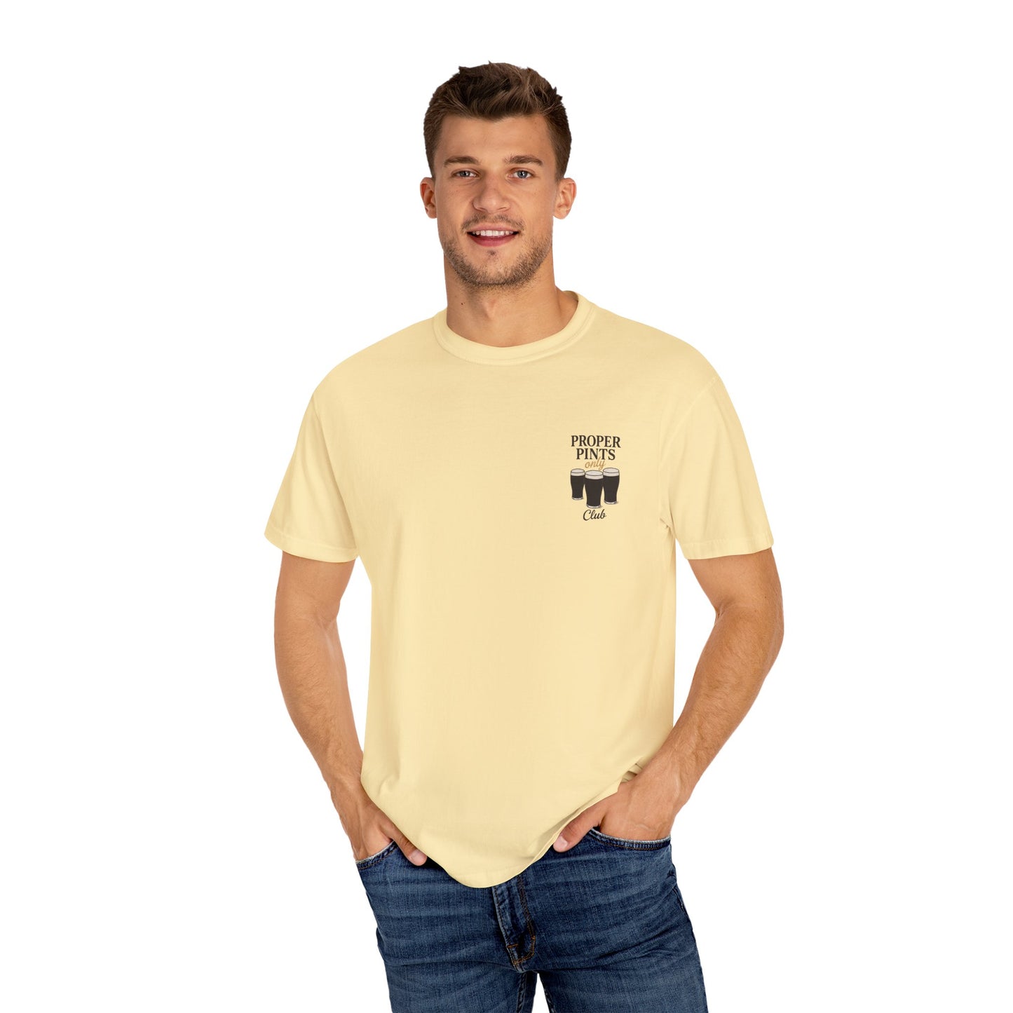 Proper Pints Guinness Club T Shirt- Front and Back Design