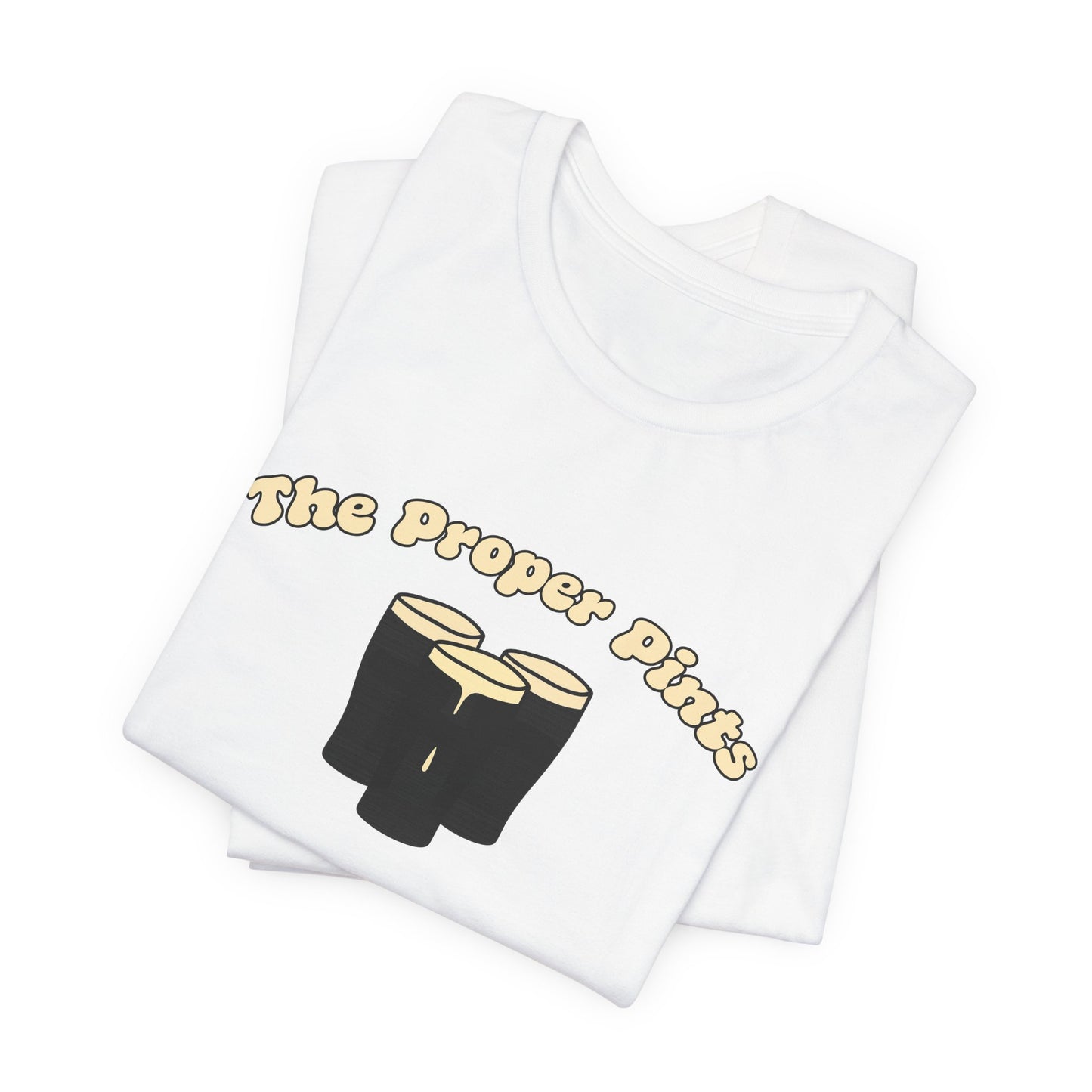 The Proper Pints T-Shirt — Retro Beer Pint Graphic Tee