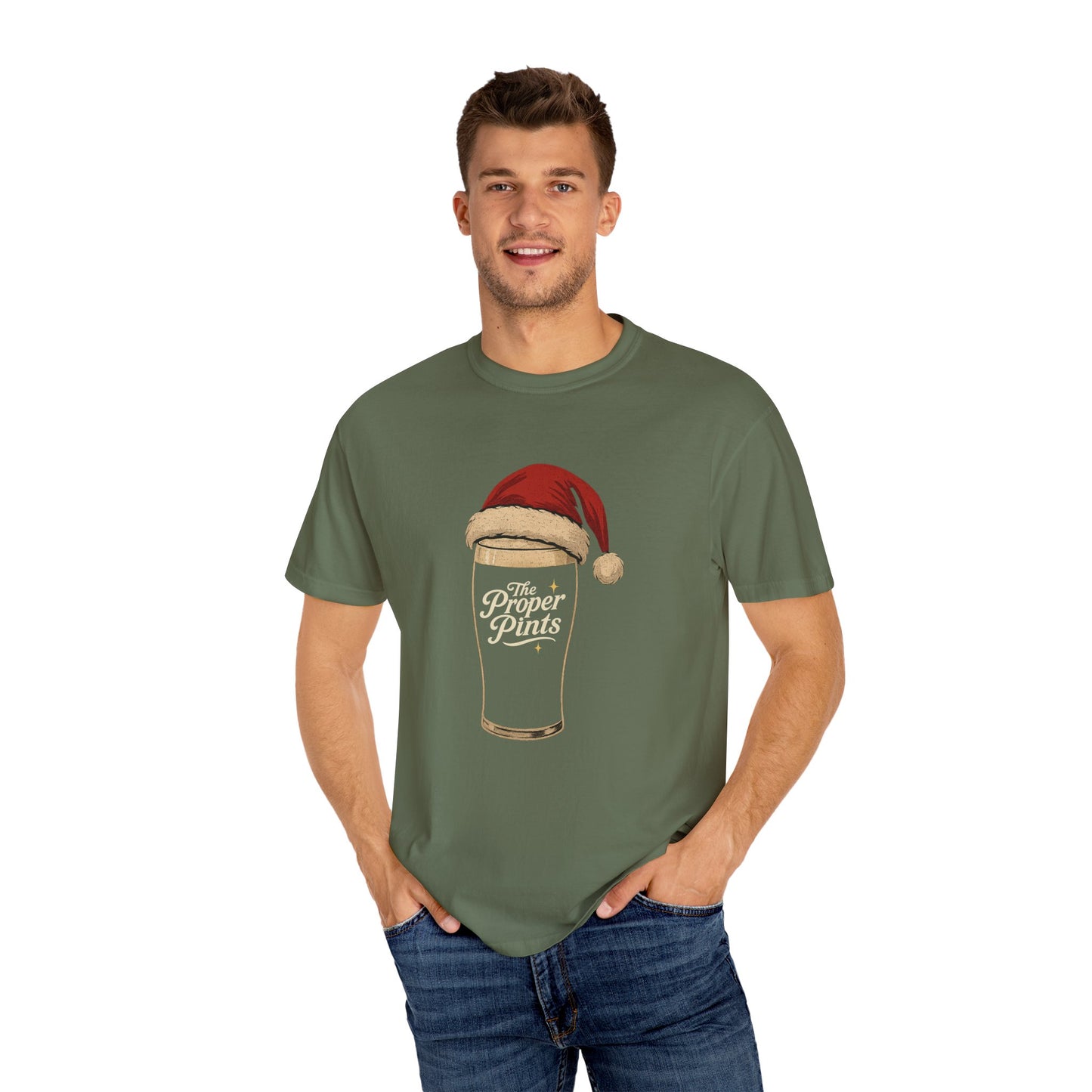 Santa Pint Christmas Tee