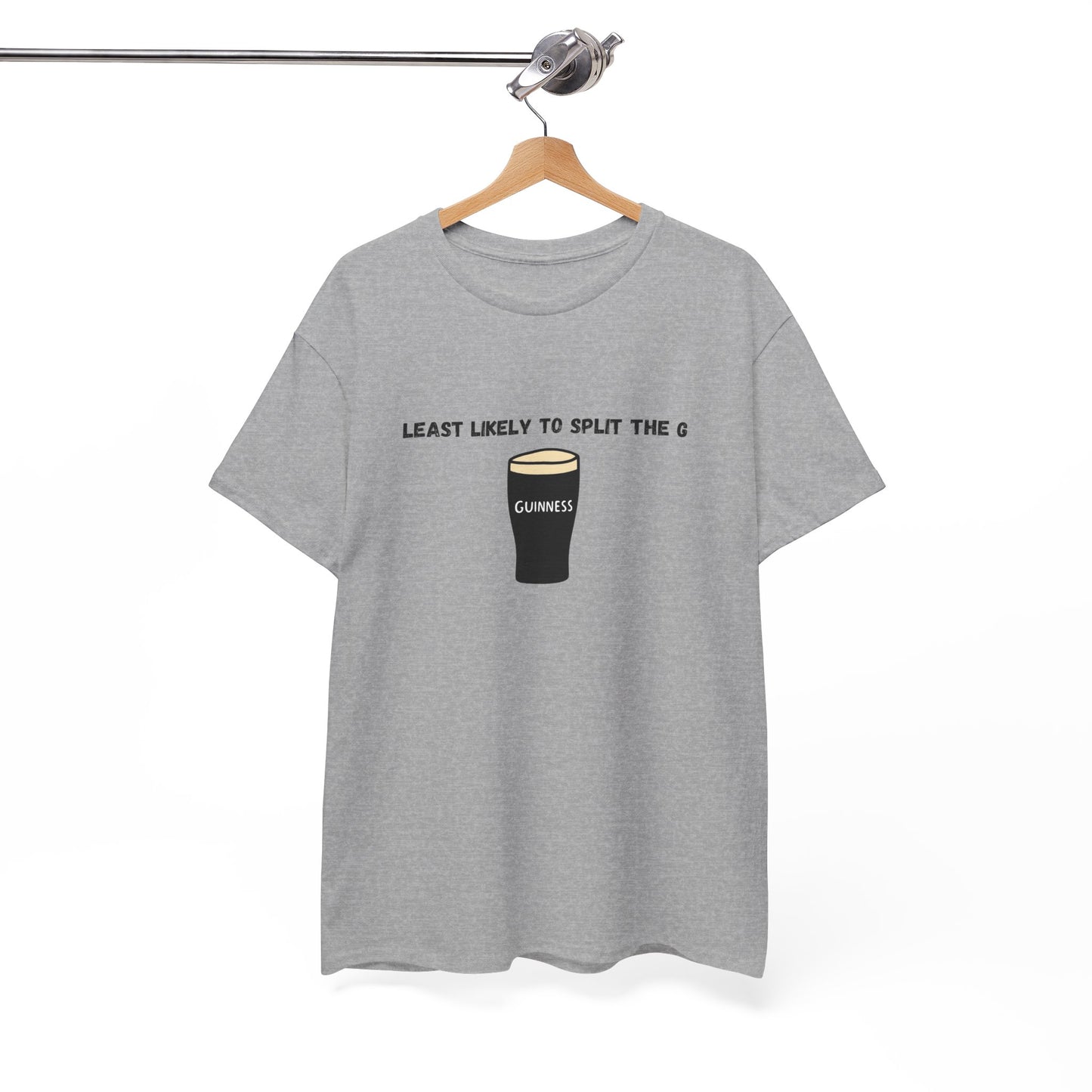 Least Likely to Split the G Tee | Perfect Bachelor Party Shirt, Saint Patricks day shirt, or gift for friends.