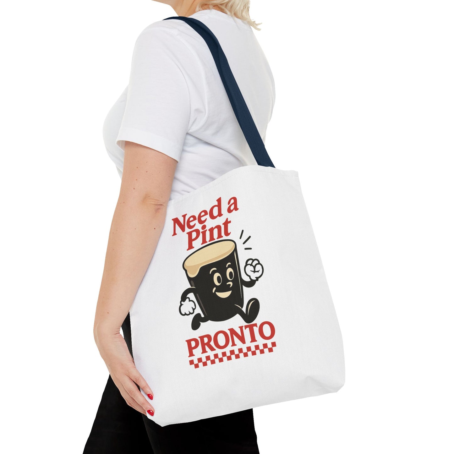 Funny Beer Lover Tote Bag - Need a Pint Pronto, Guinness lover tote bag, Great for Parties, Gifts, and Everyday Use