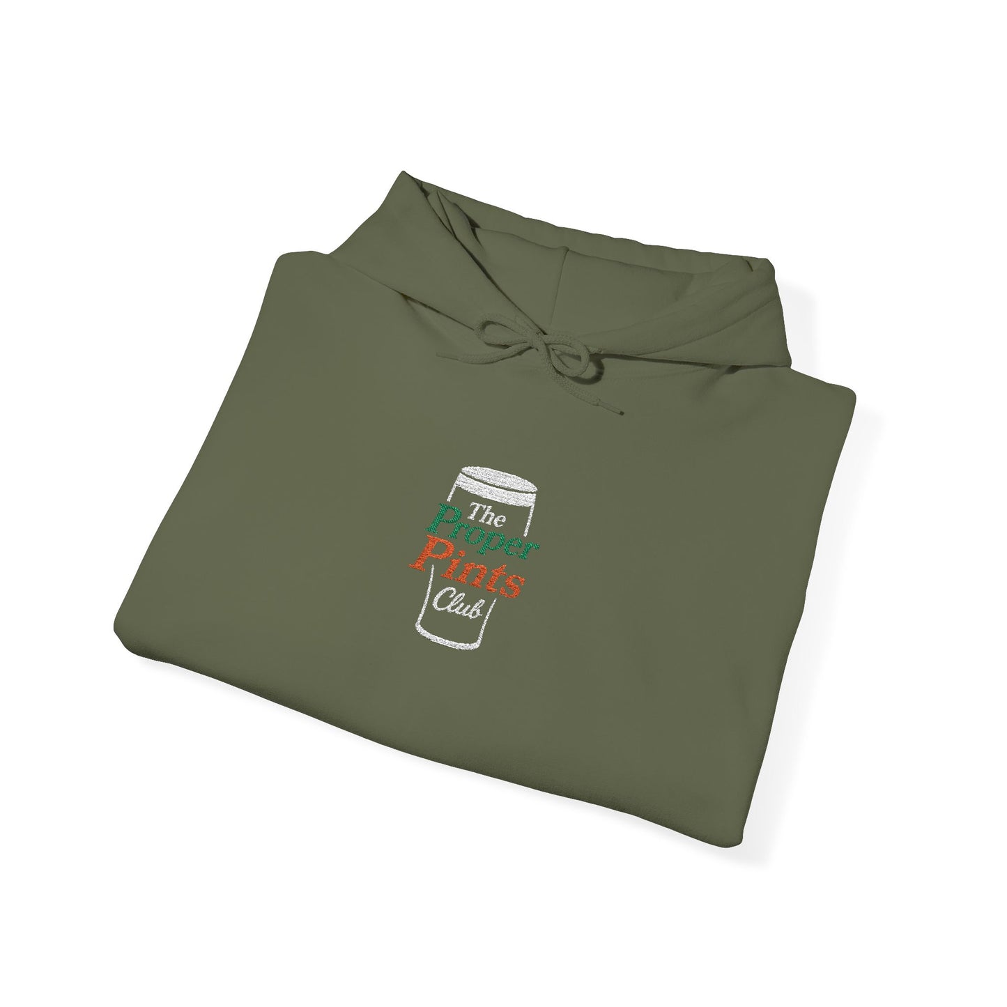 Embroidered Hoodie - The Proper Pints Club, Ireland Colours