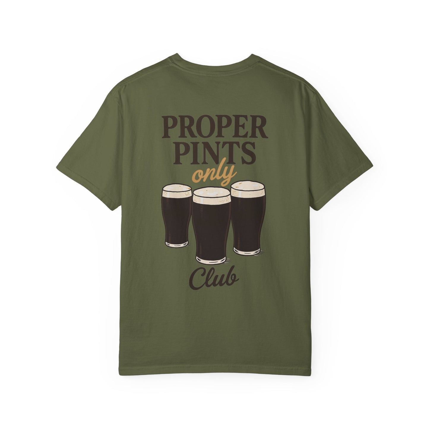 Proper Pints Guinness Club T Shirt- Front and Back Design