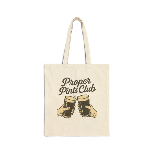 Proper Pints Guinness Canvas Tote Bag, perfect for lovers of Guinness and good beer!