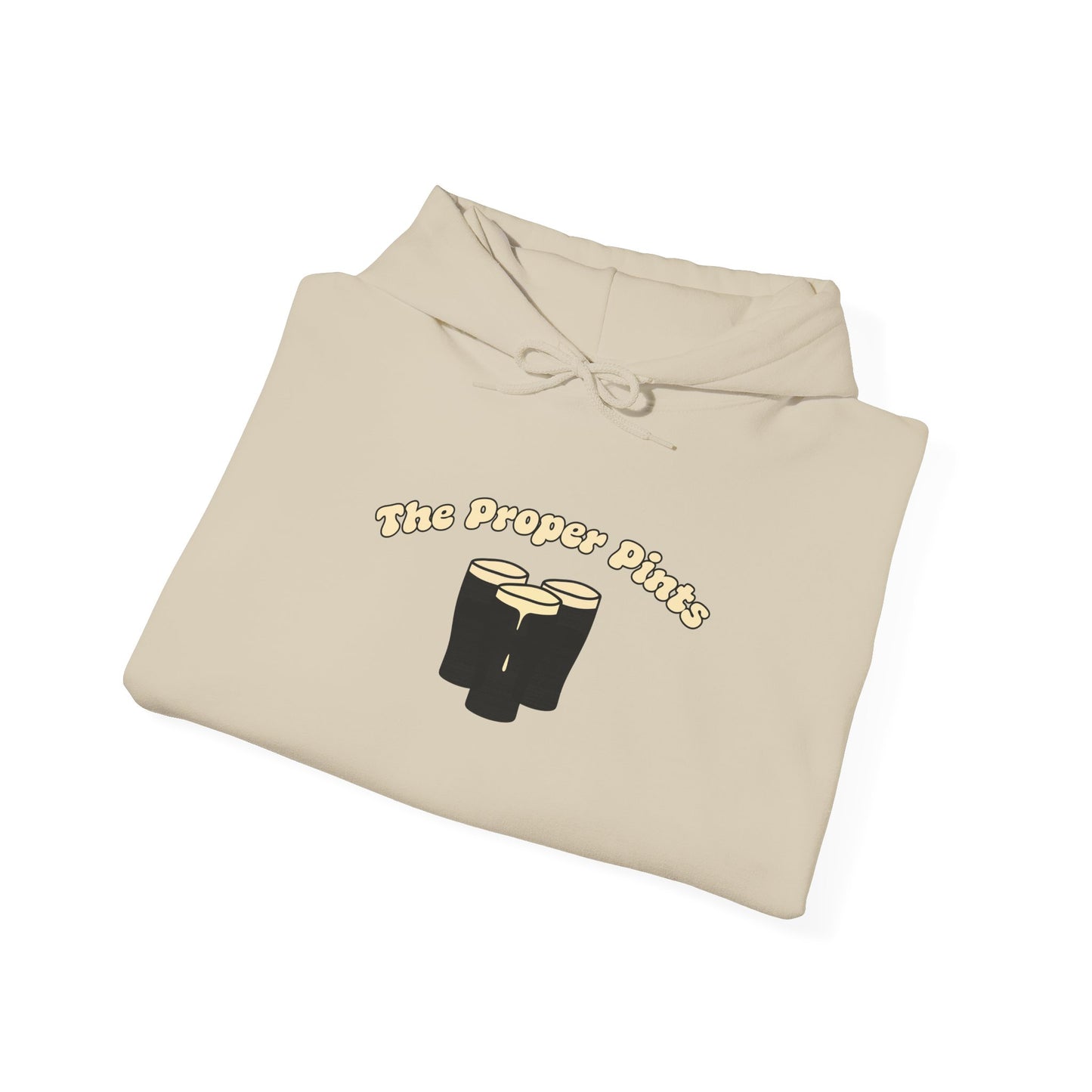 The Proper Pints Guinness Cream Retro Print Hoodie