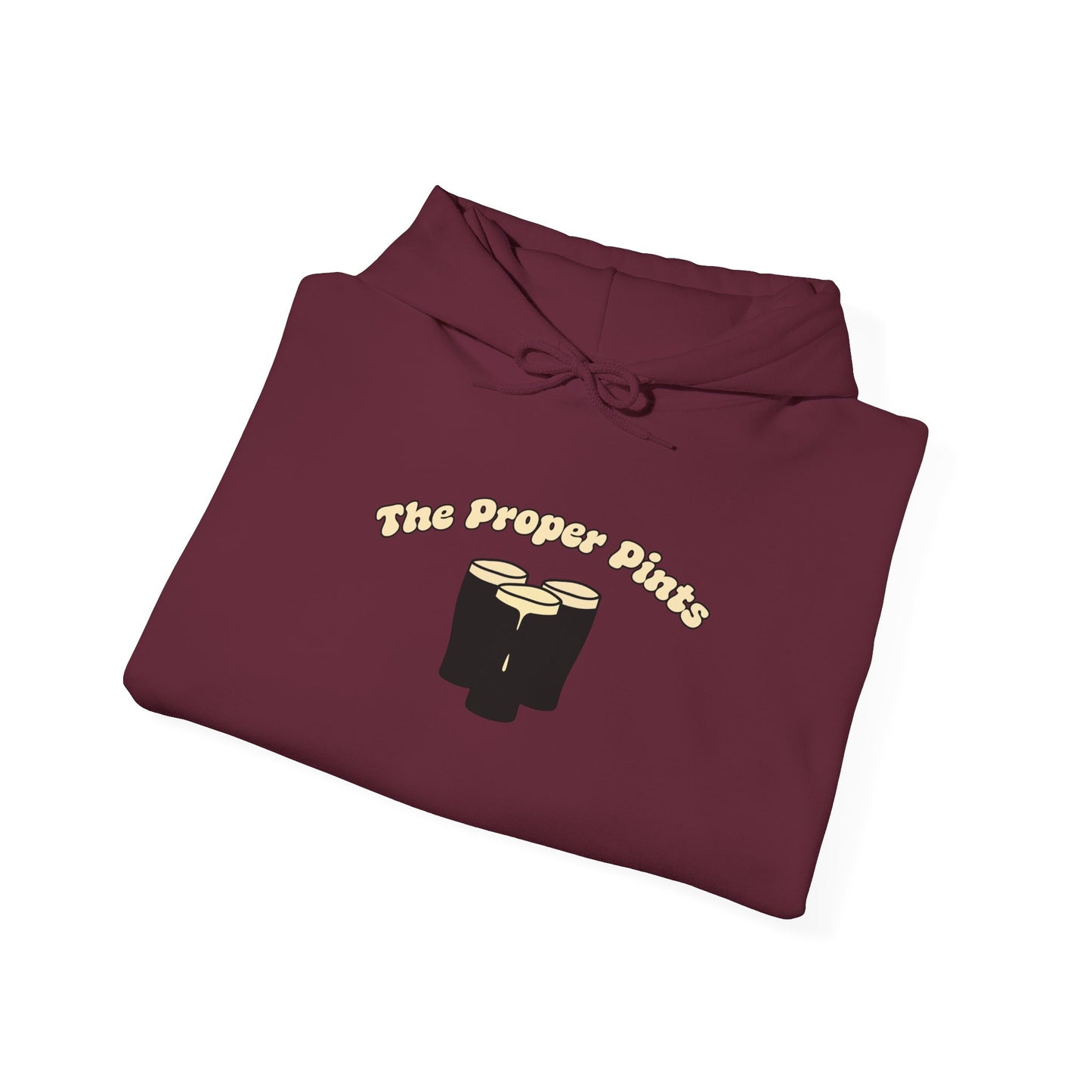 The Proper Pints Guinness Cream Retro Print Hoodie
