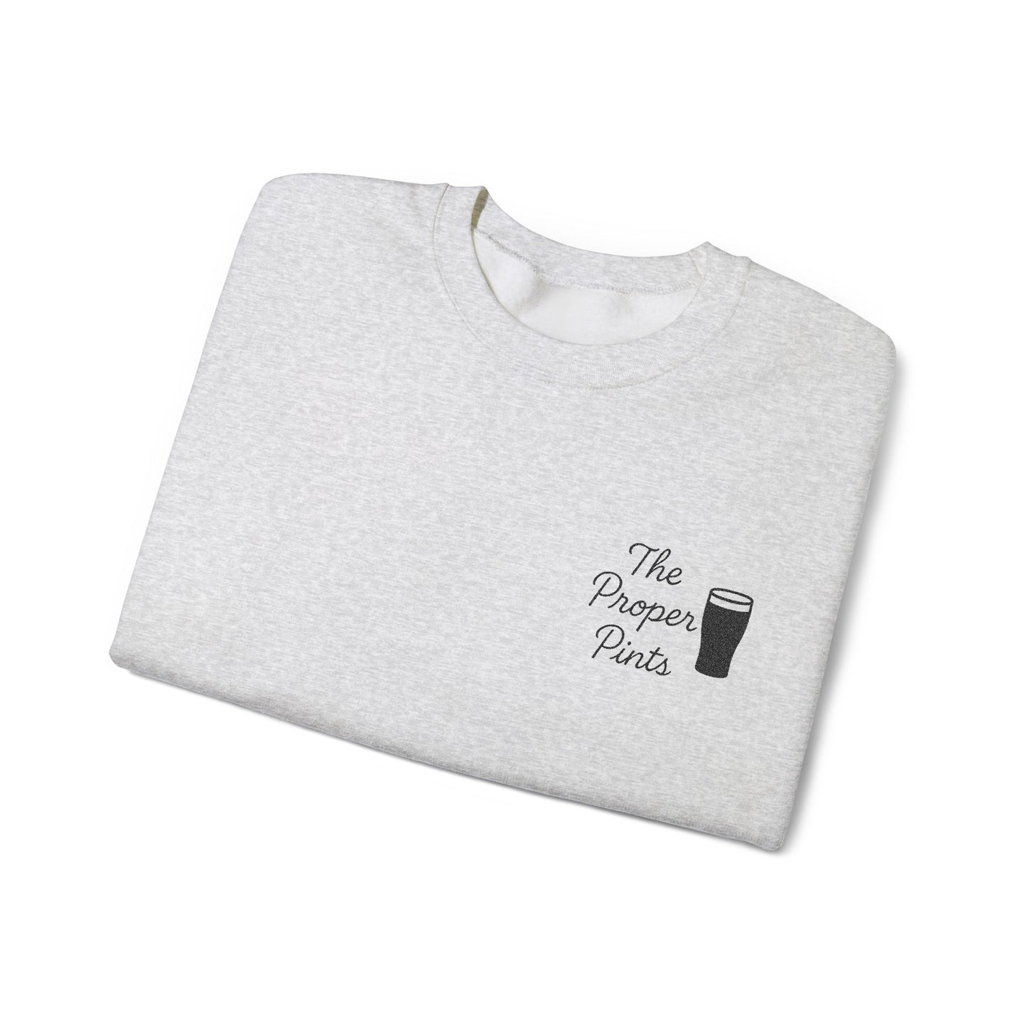 Embroidered "The Proper Pints" Crewneck, Guinness Logo