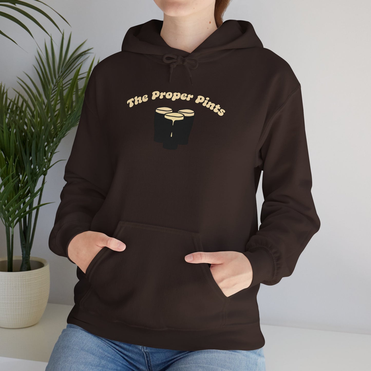 The Proper Pints Guinness Cream Retro Print Hoodie