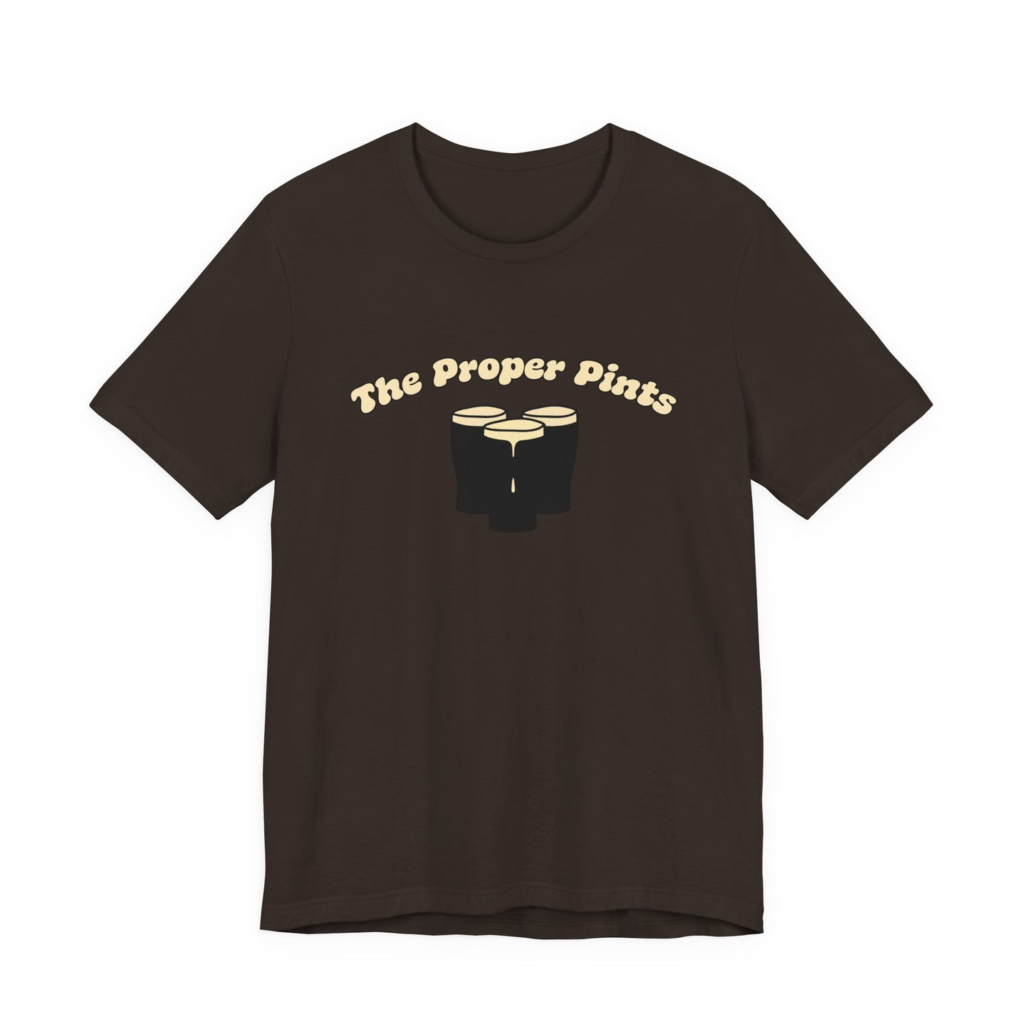 The Proper Pints T-Shirt — Retro Beer Pint Graphic Tee