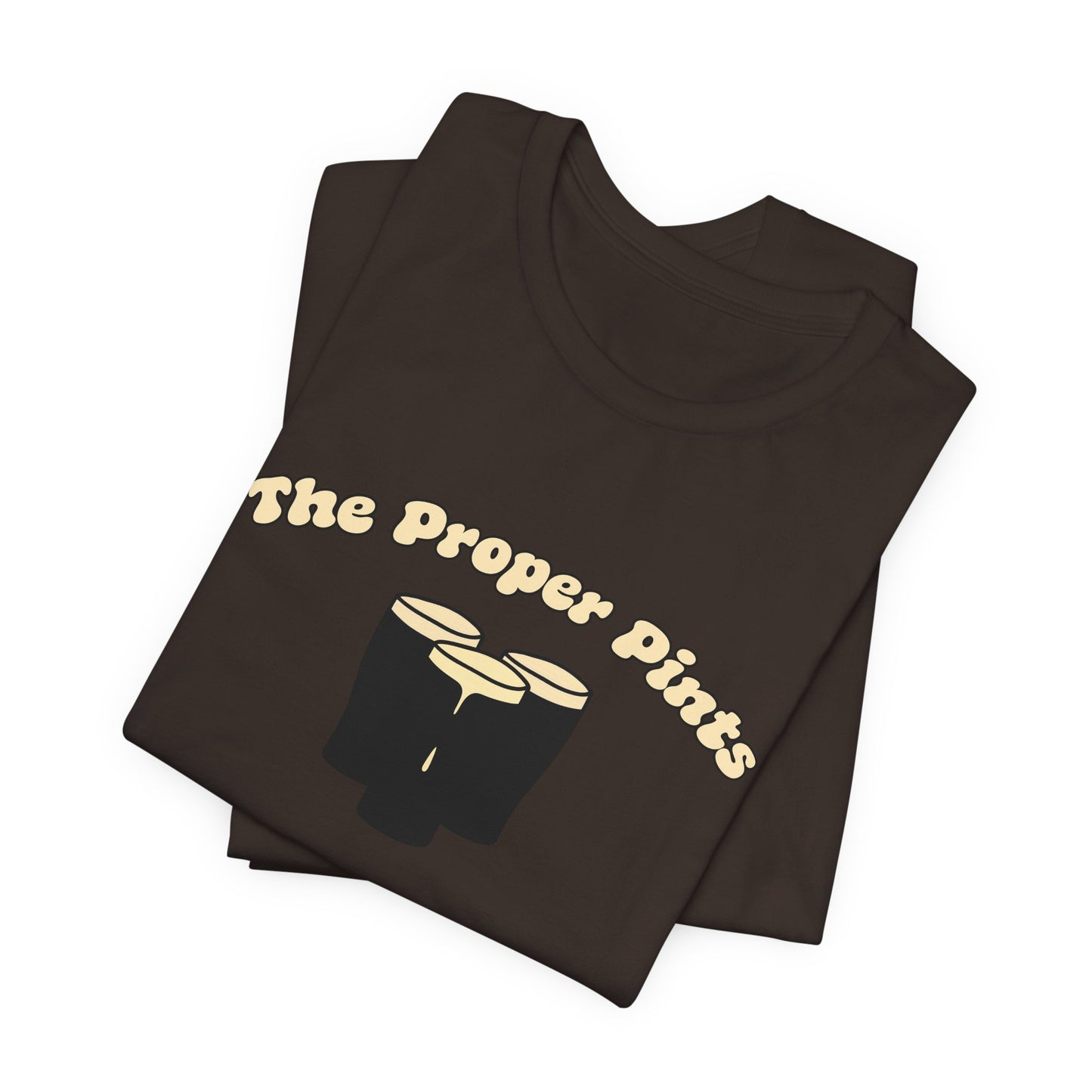 The Proper Pints T-Shirt — Retro Beer Pint Graphic Tee