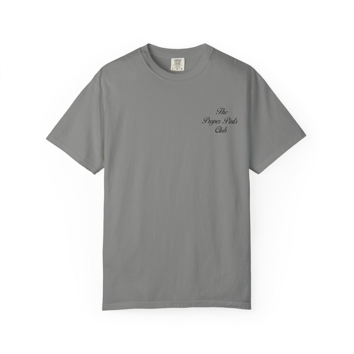 Unisex T-Shirt Proper Pints Guinness Club Front and Back Design