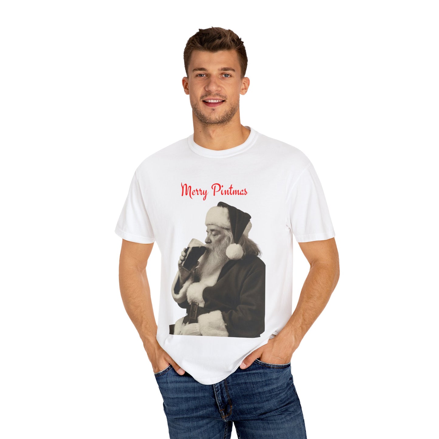 Merry Pintmas - Santa Drinking a Guinness Tee