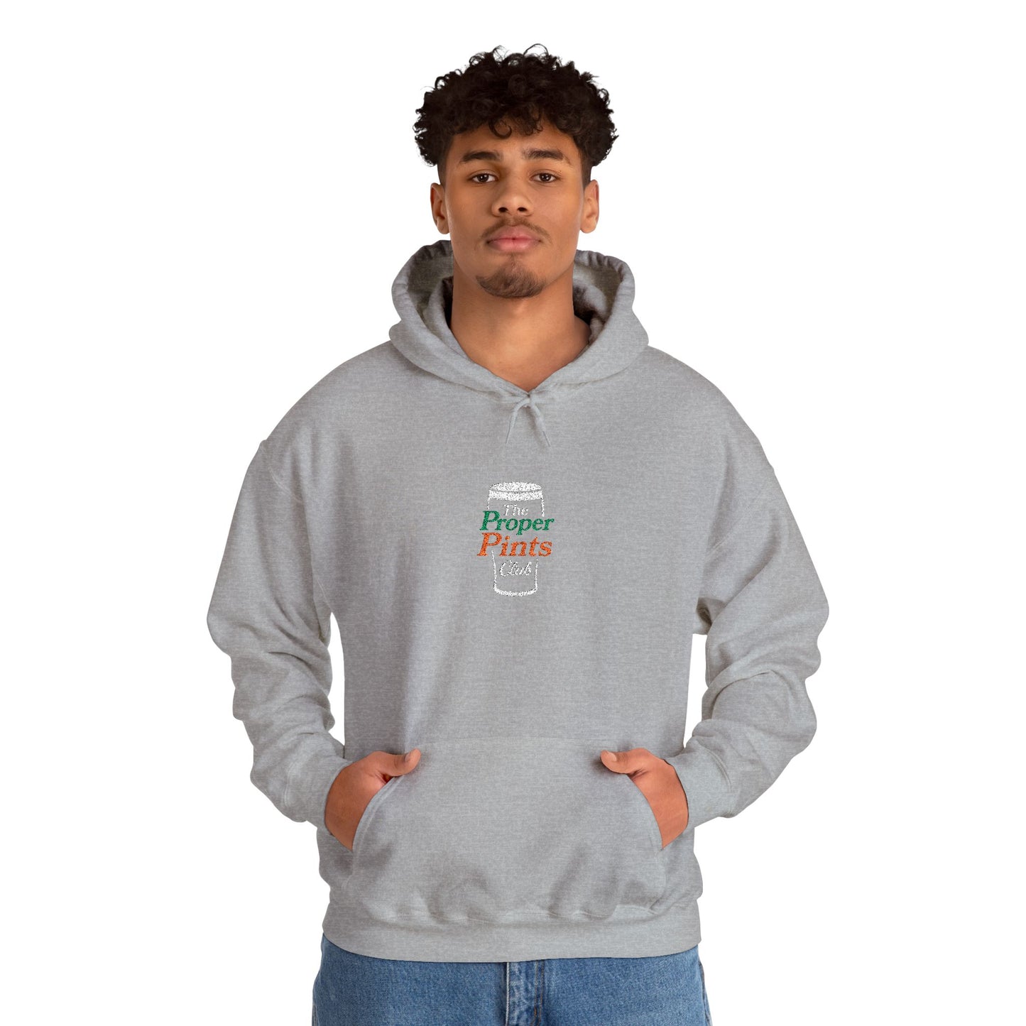 Embroidered Hoodie - The Proper Pints Club, Ireland Colours