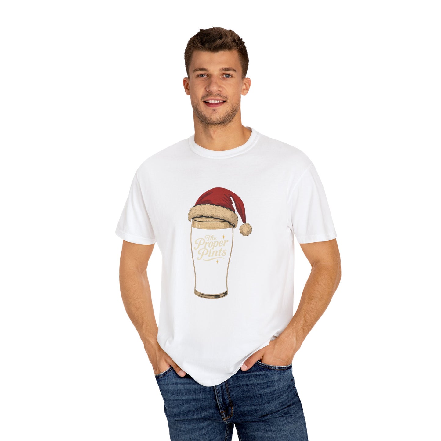 Santa Pint Christmas Tee