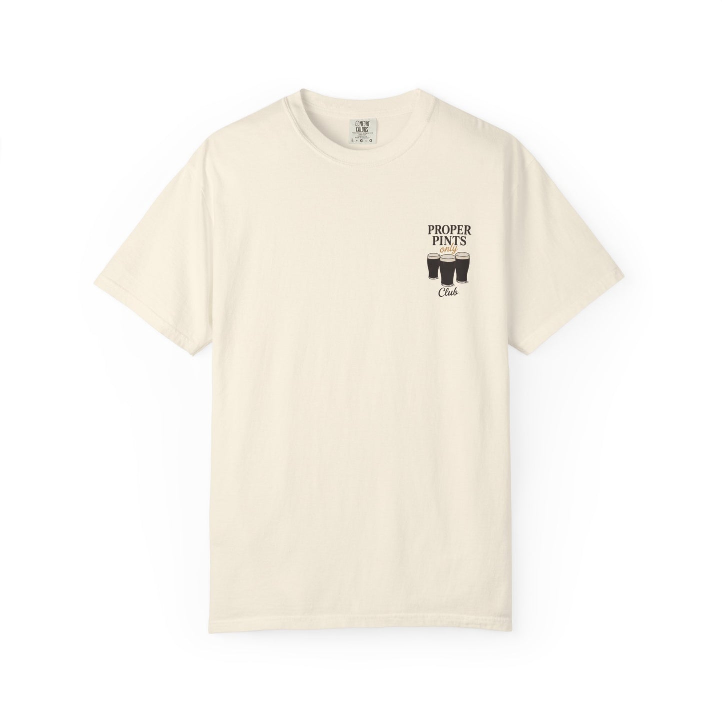 Proper Pints Guinness Club T Shirt- Front and Back Design