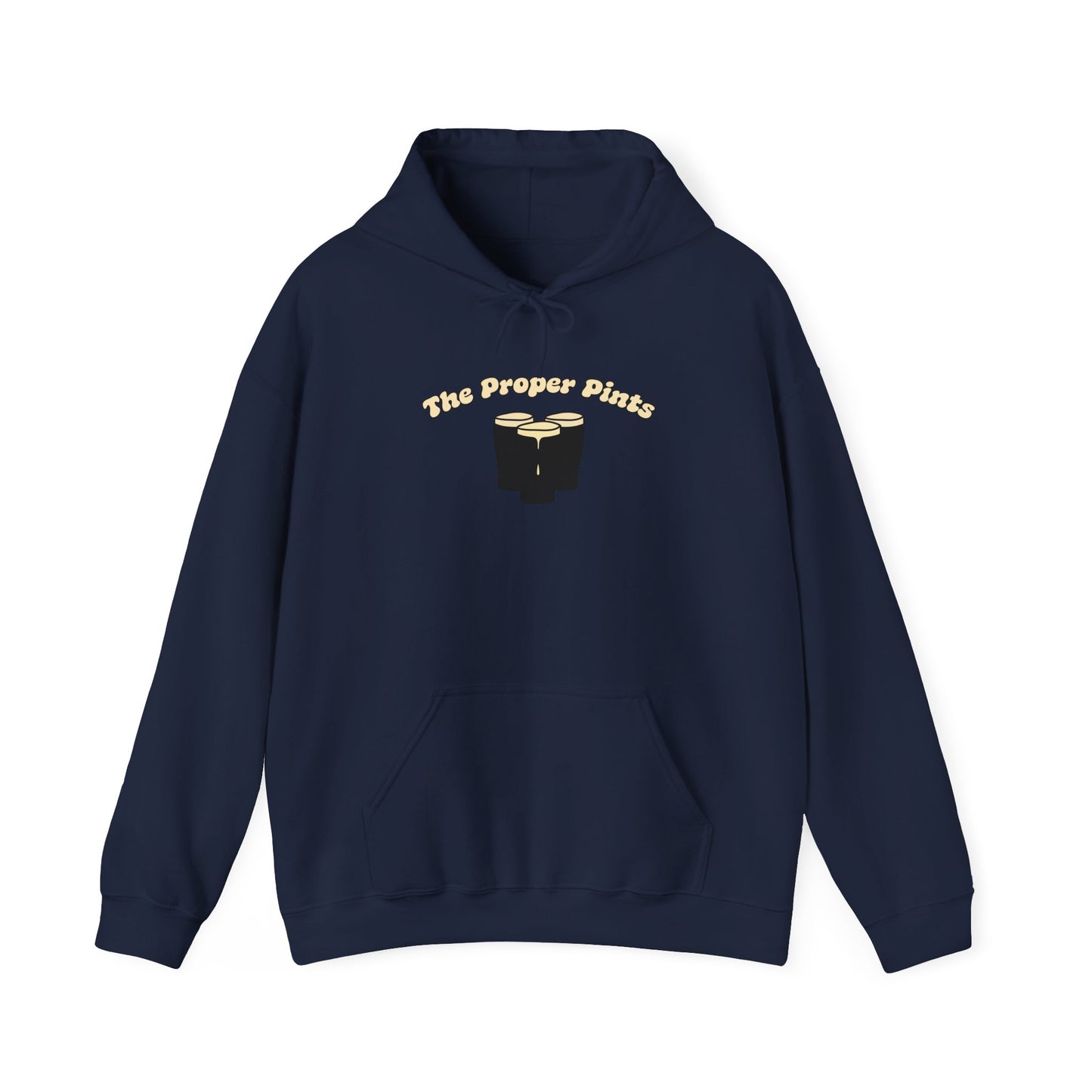 The Proper Pints Guinness Cream Retro Print Hoodie
