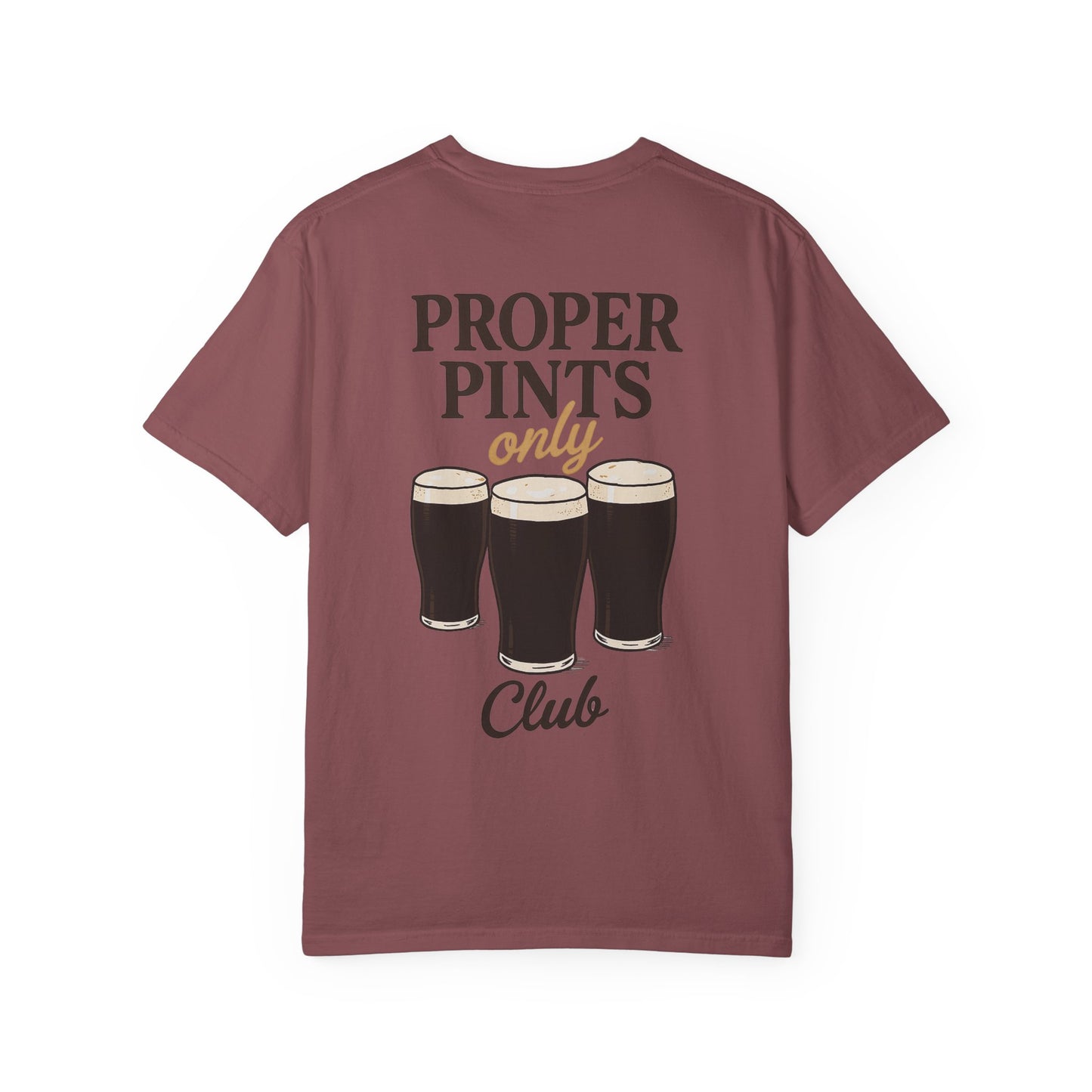 Proper Pints Guinness Club T Shirt- Front and Back Design
