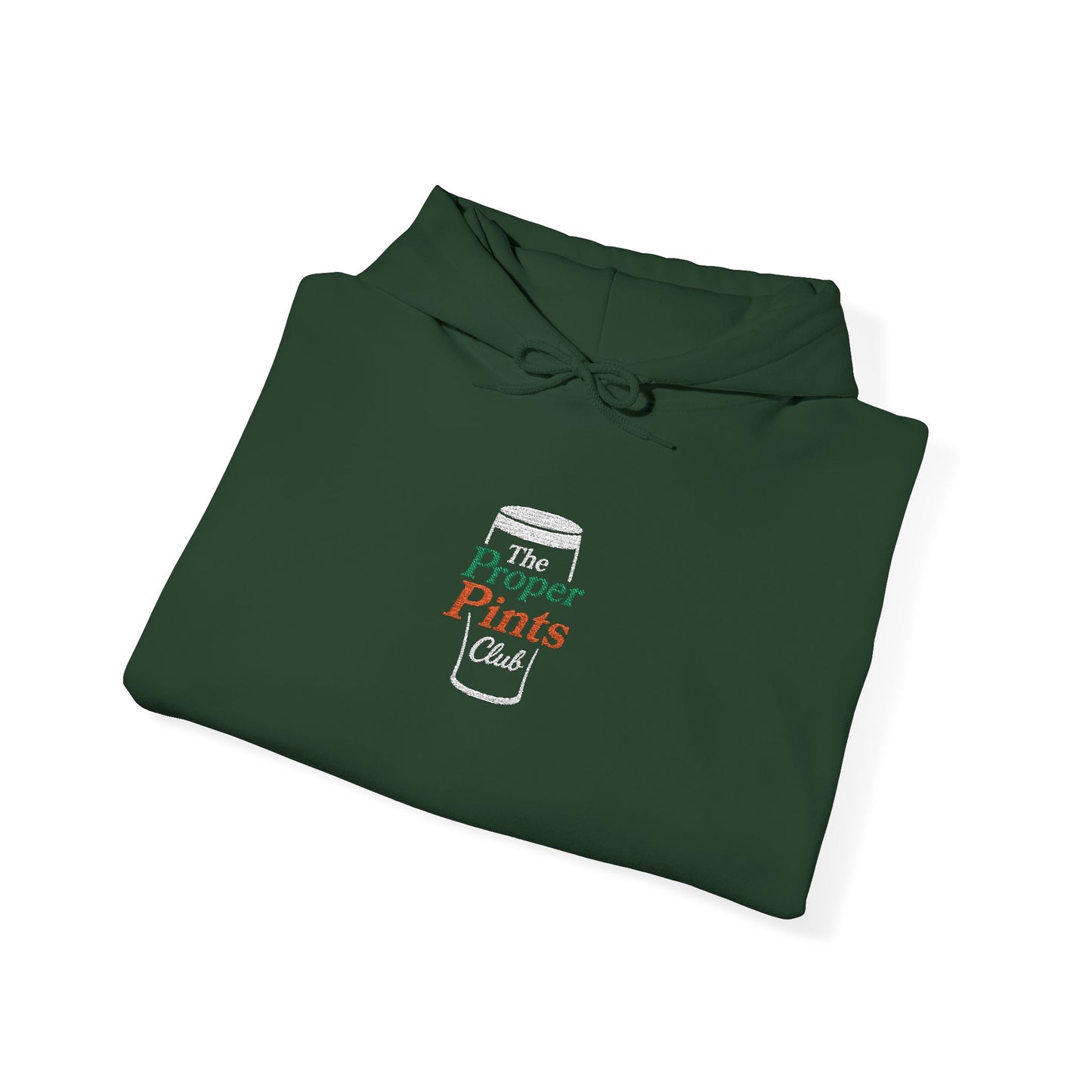 Embroidered Hoodie - The Proper Pints Club, Ireland Colours