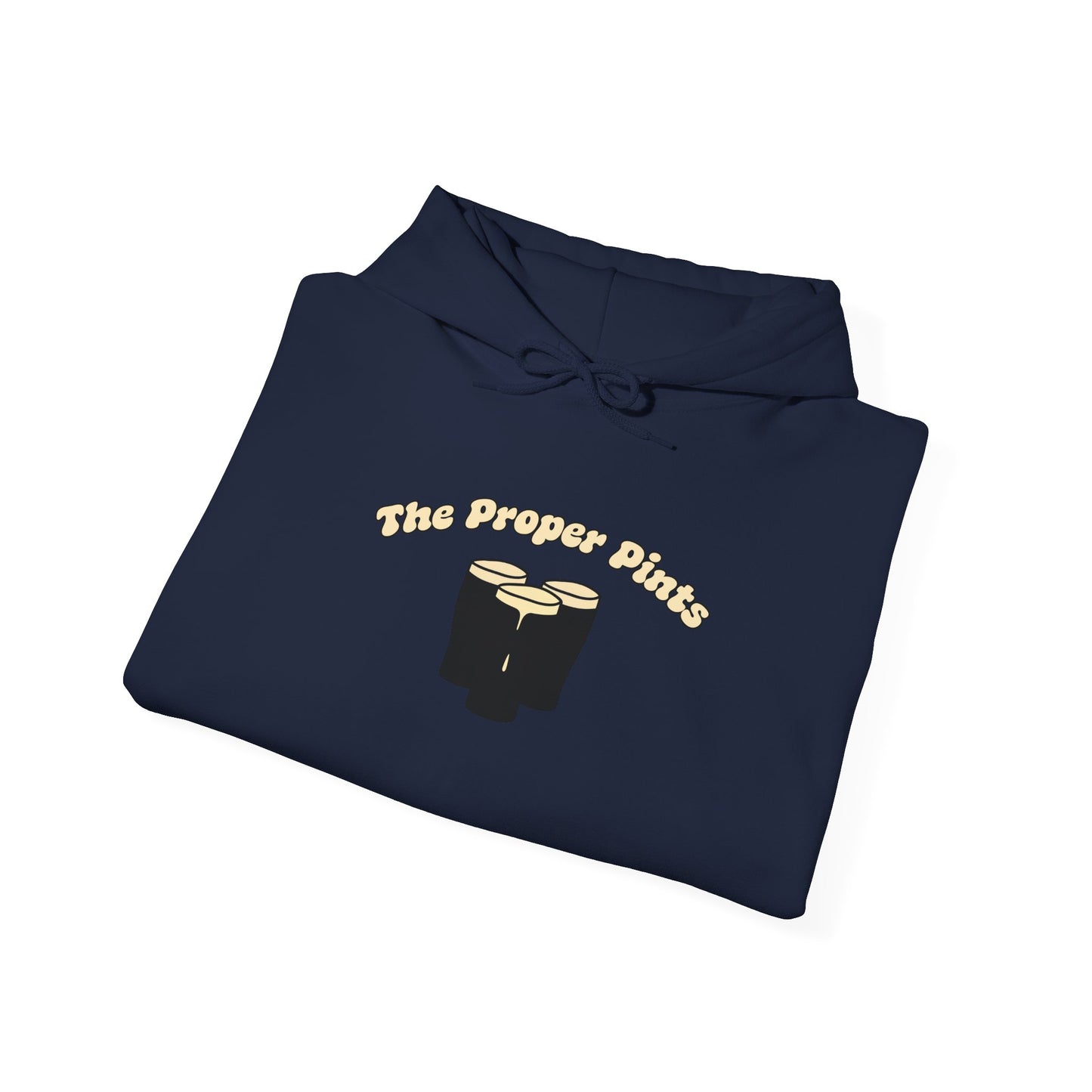 The Proper Pints Guinness Cream Retro Print Hoodie