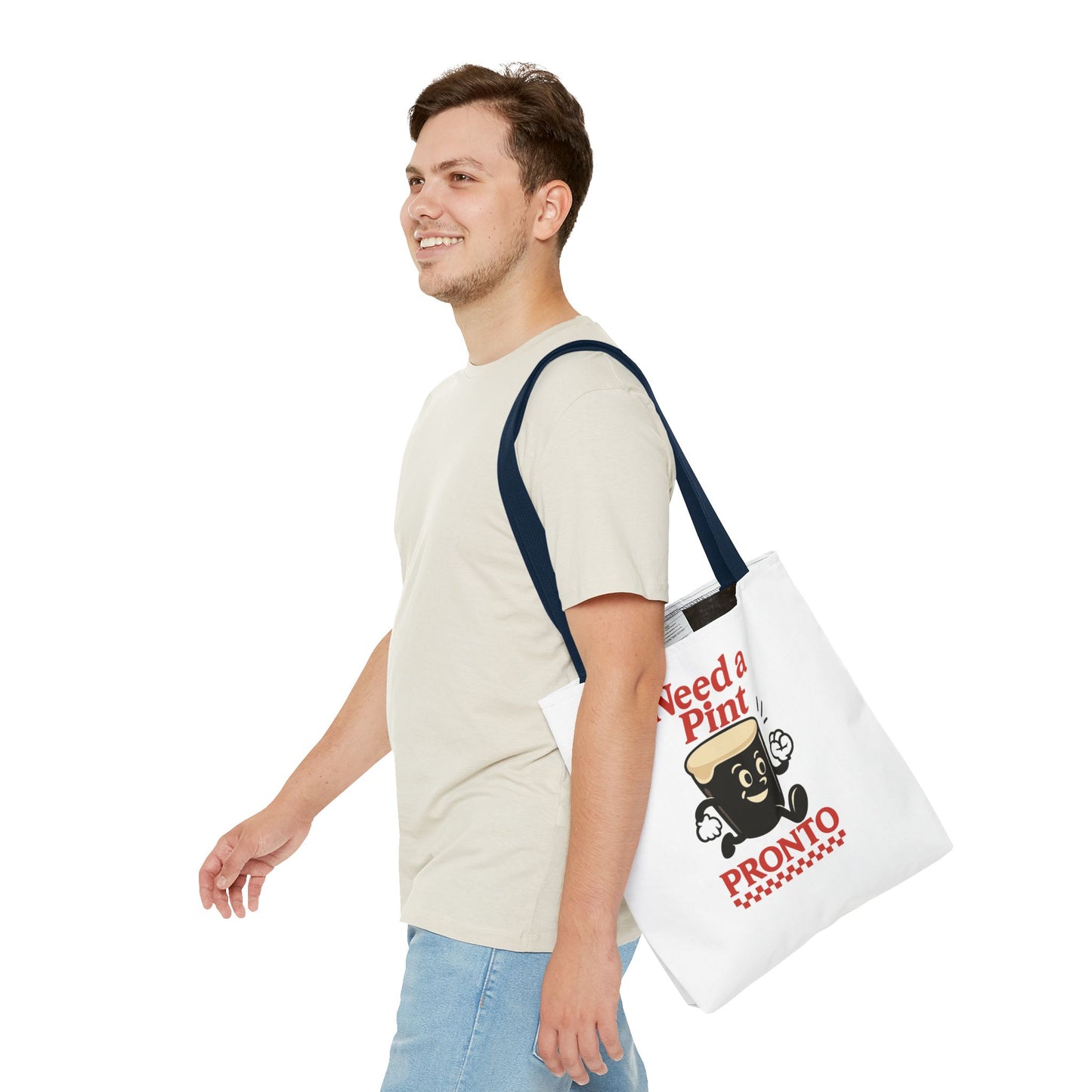 Funny Beer Lover Tote Bag - Need a Pint Pronto, Guinness lover tote bag, Great for Parties, Gifts, and Everyday Use