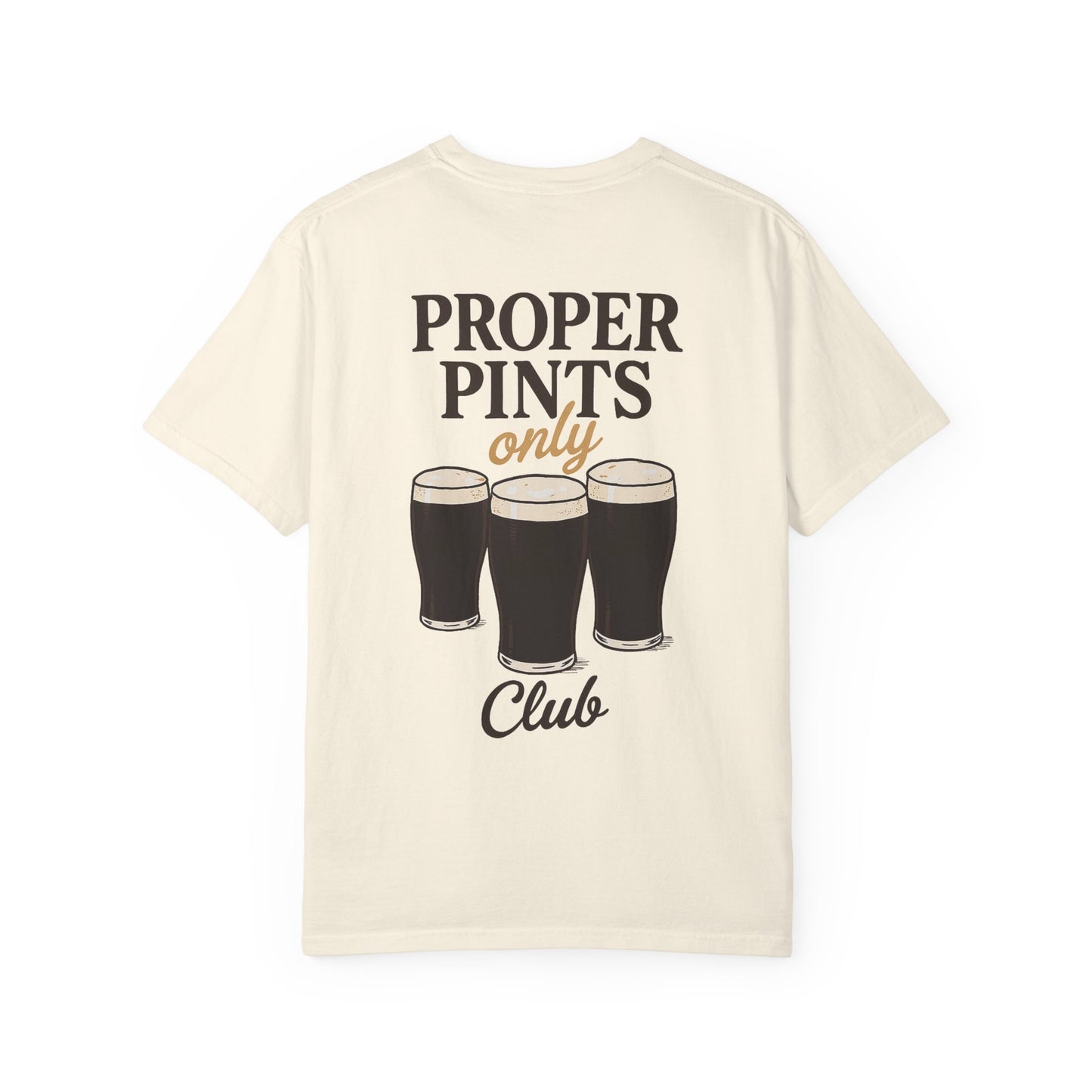 Proper Pints Guinness Club T Shirt- Front and Back Design