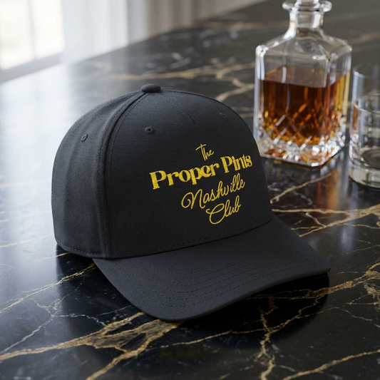 Proper Pints Nashville Club (Gold embroidery) 5 Panel Snapback