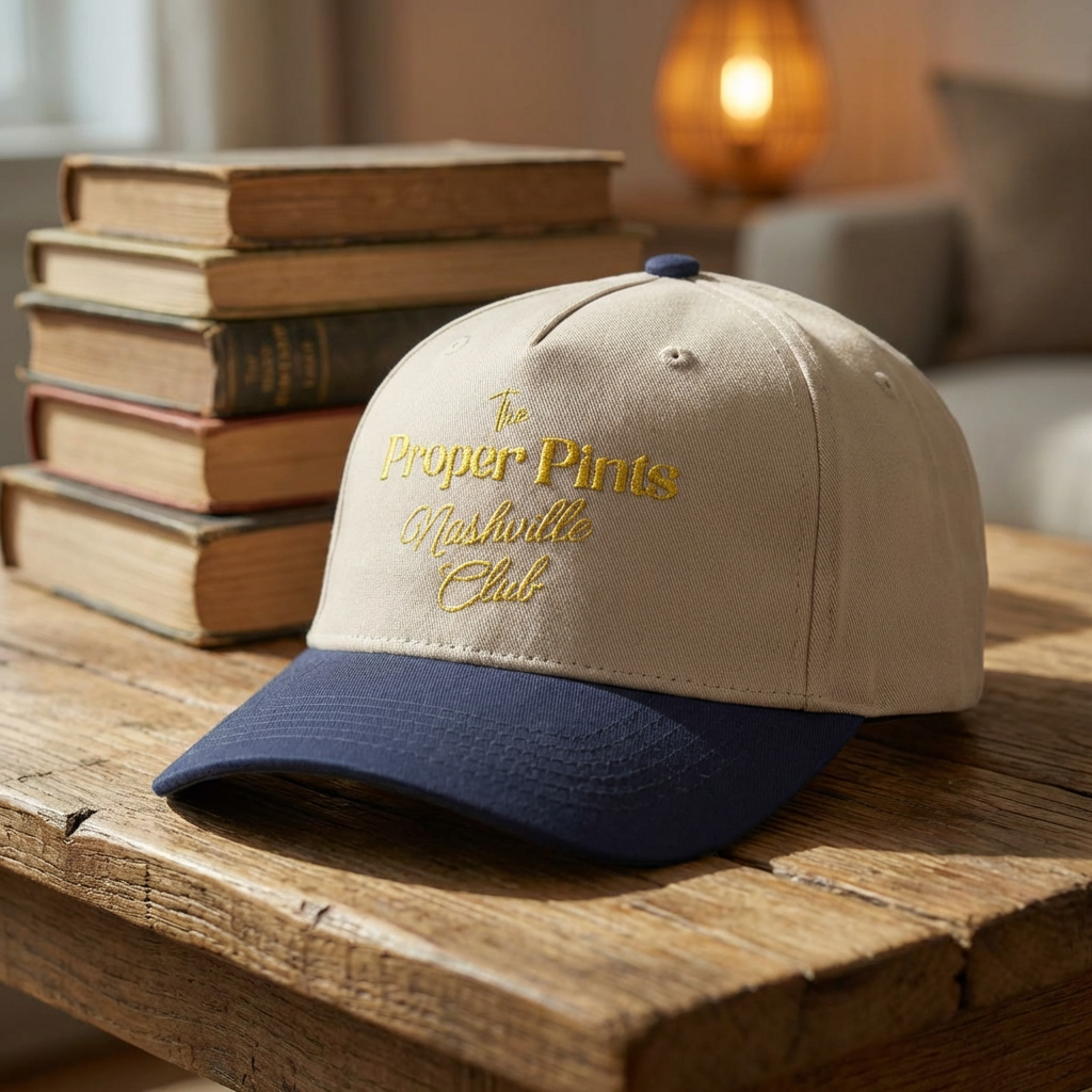 Proper Pints Nashville Club (Gold embroidery) 5 Panel Snapback