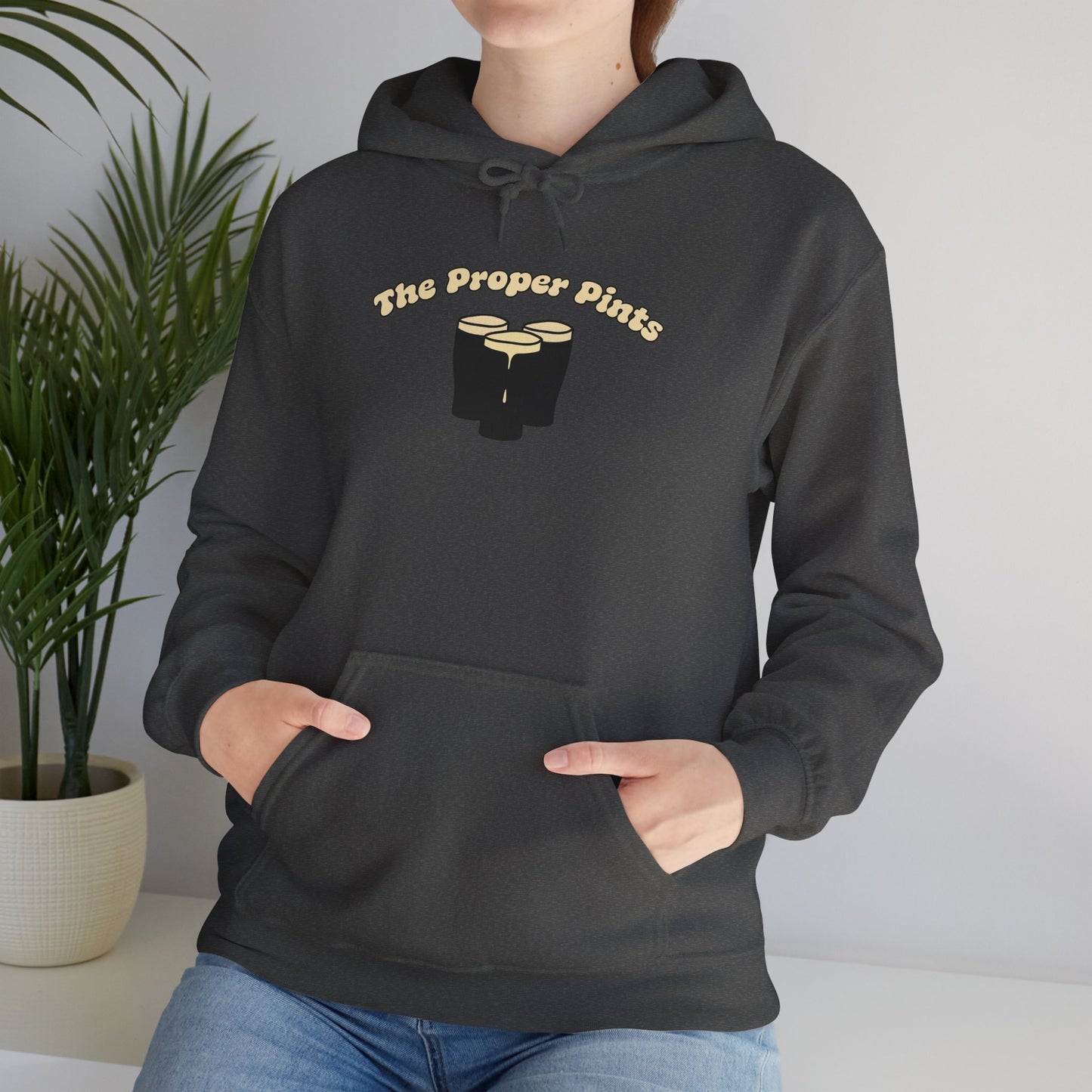 The Proper Pints Guinness Cream Retro Print Hoodie