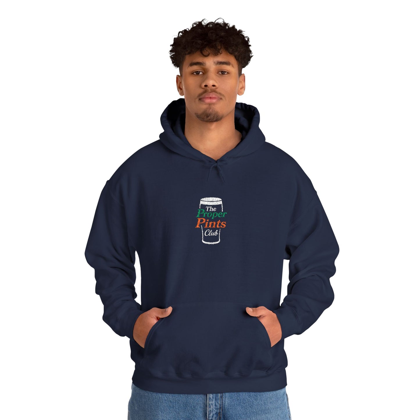 Embroidered Hoodie - The Proper Pints Club, Ireland Colours