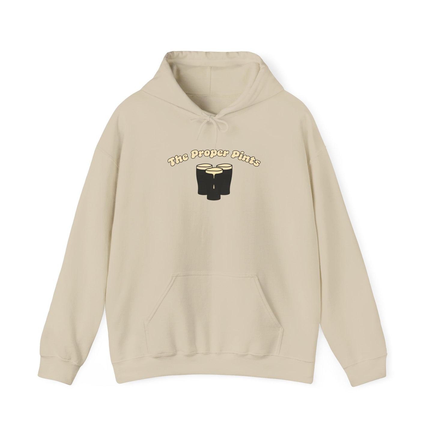 The Proper Pints Guinness Cream Retro Print Hoodie