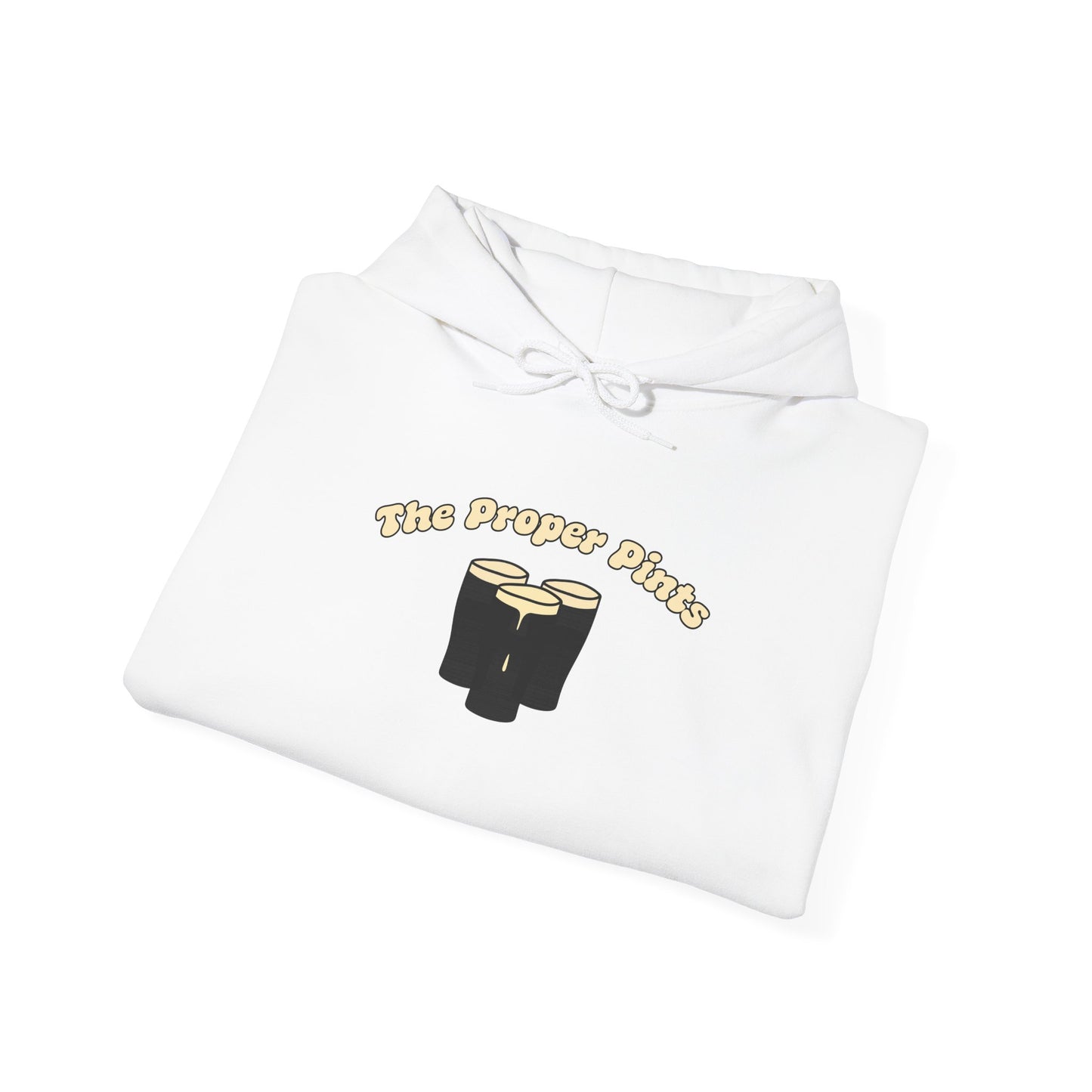 The Proper Pints Guinness Cream Retro Print Hoodie