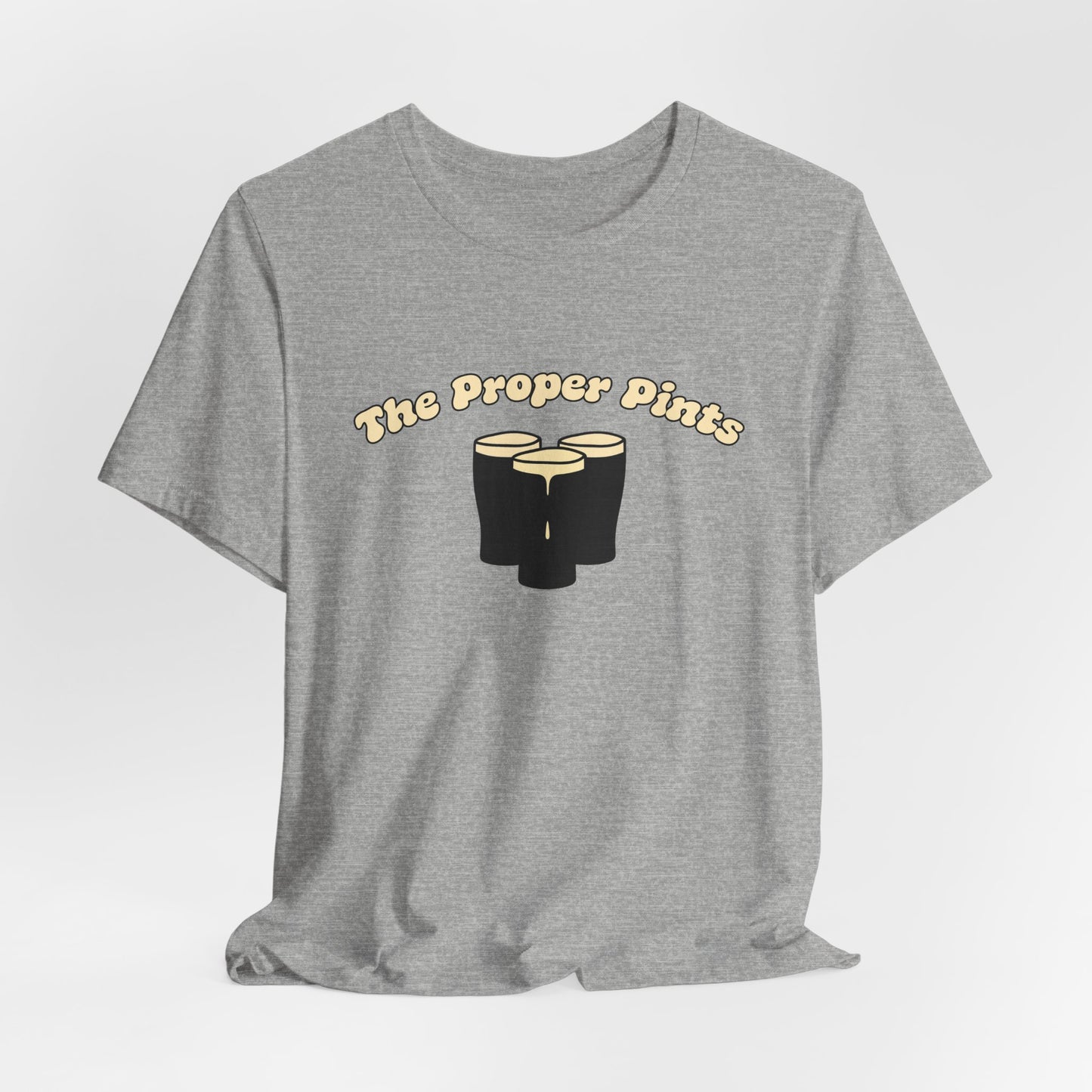 The Proper Pints T-Shirt — Retro Beer Pint Graphic Tee