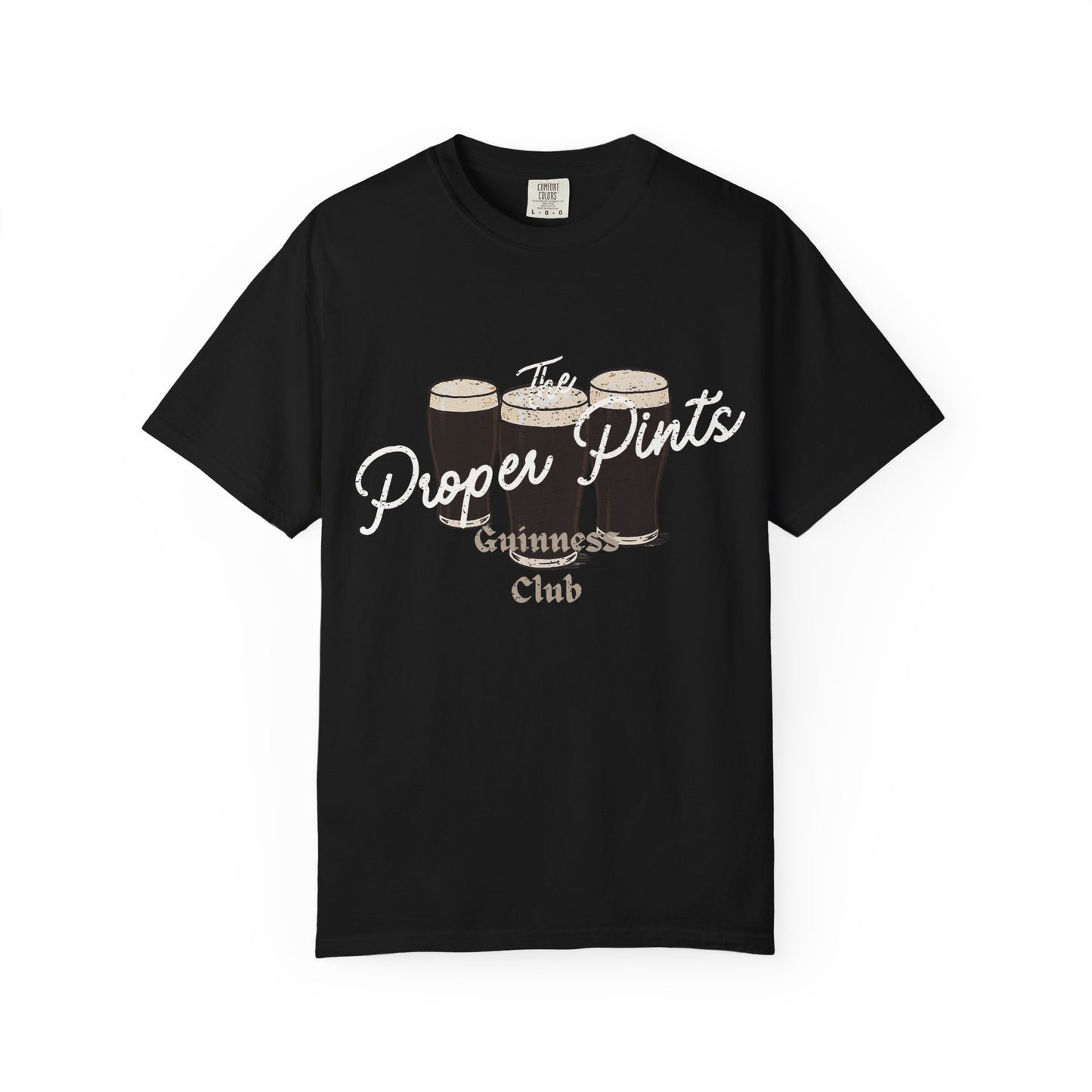 The Proper Pints Guinness Club T-Shirt - Distressed Vintage Look