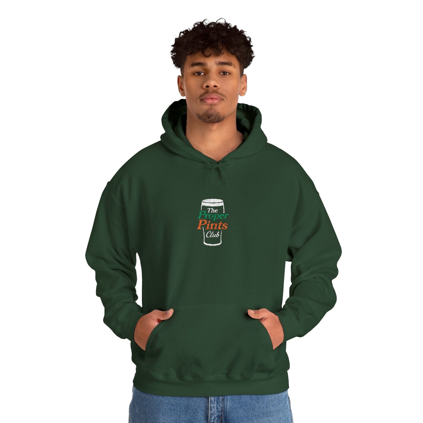 Embroidered Hoodie - The Proper Pints Club, Ireland Colours