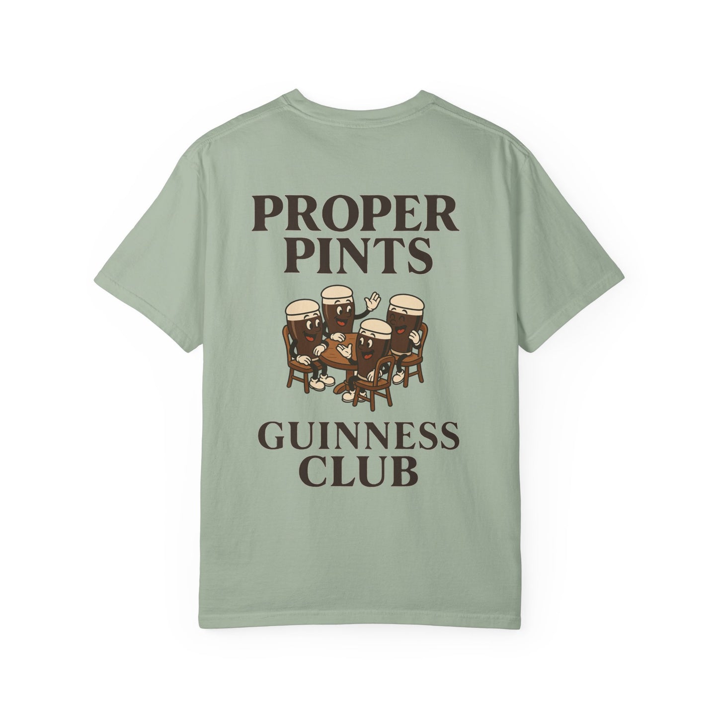 Proper Pints Guinness Cartoon Club-  Front and Back Design