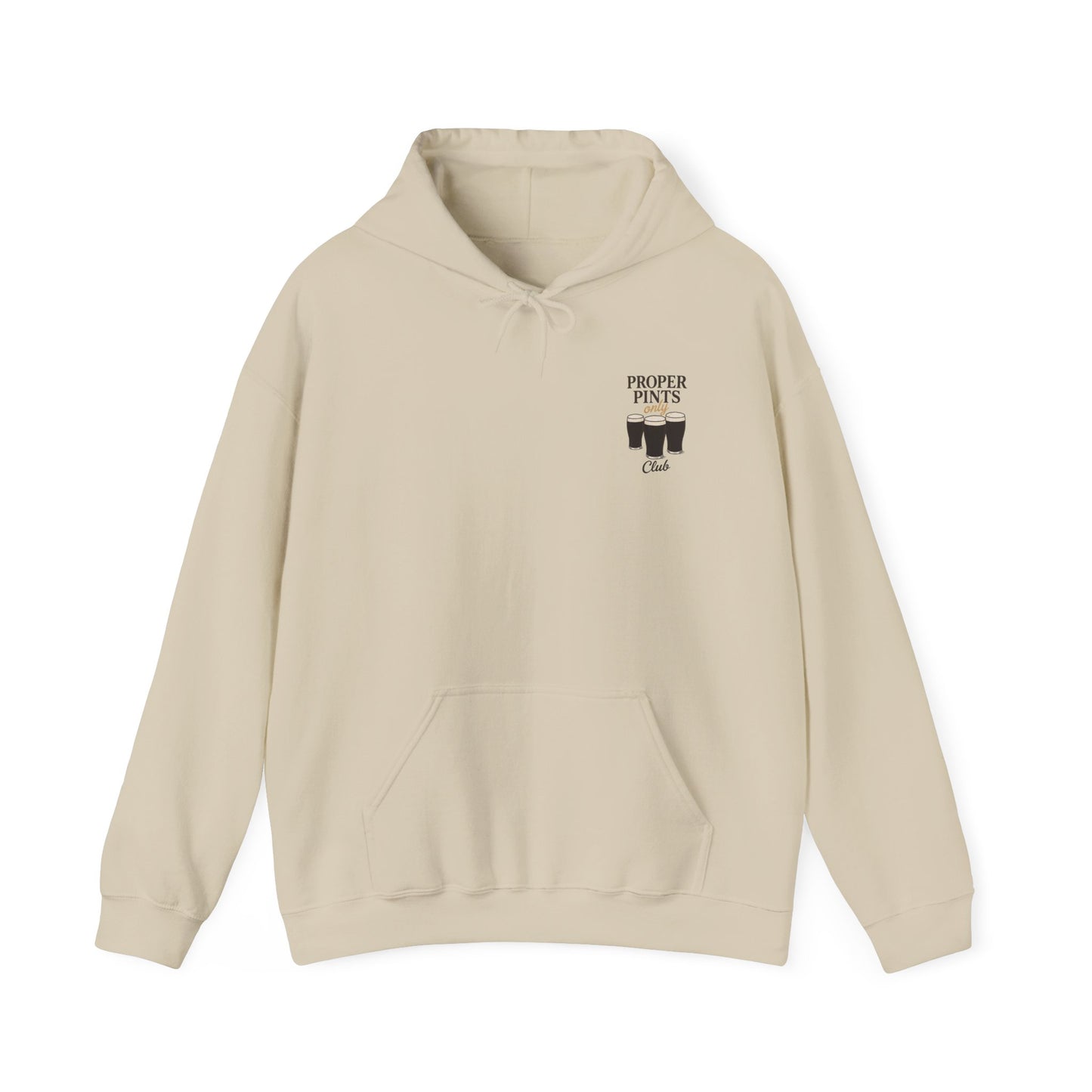 Proper Pints Only Club Guinness Hoodie - Unisex Sweatshirt, Guinness Beer Lover Hooded,