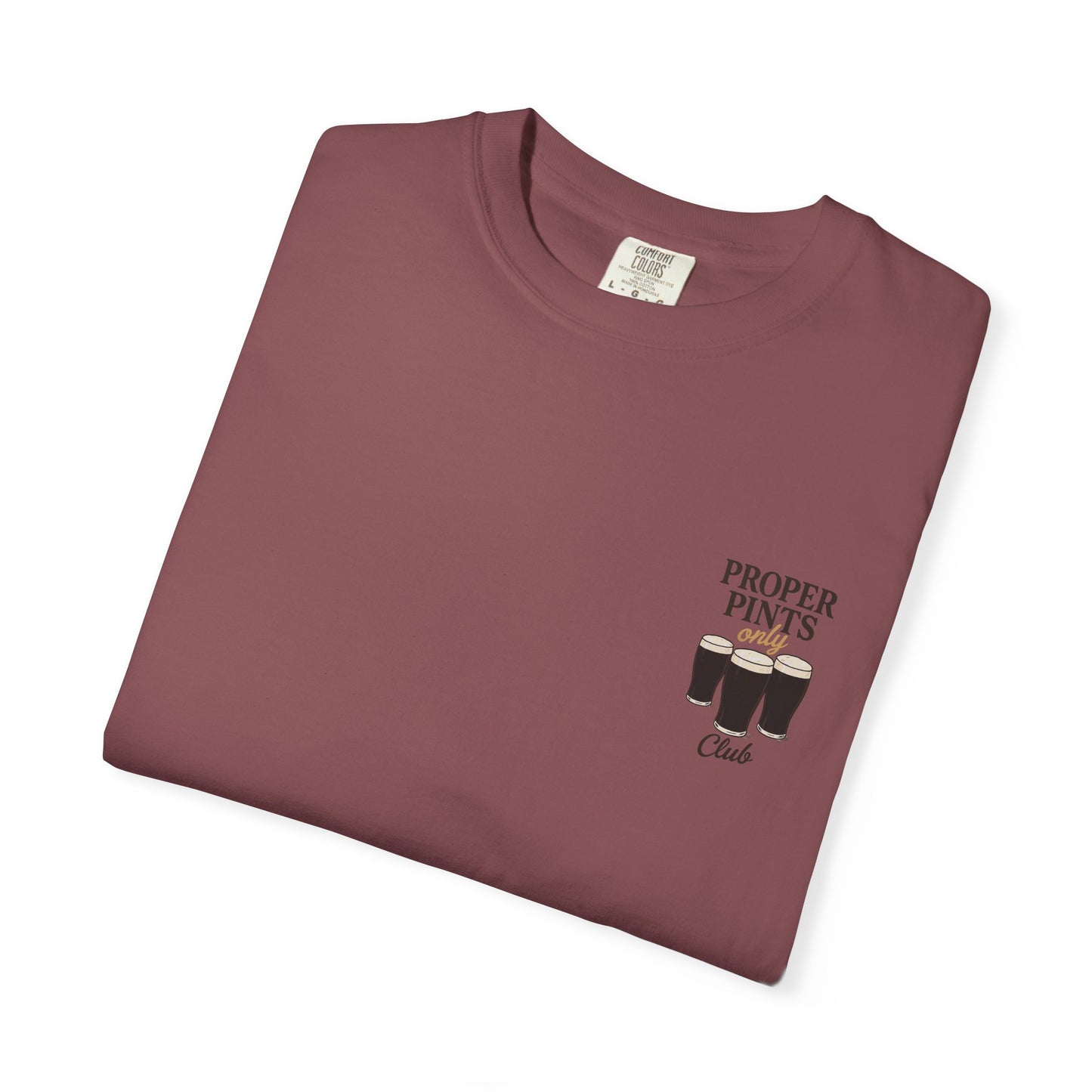 Proper Pints Guinness Club T Shirt- Front and Back Design