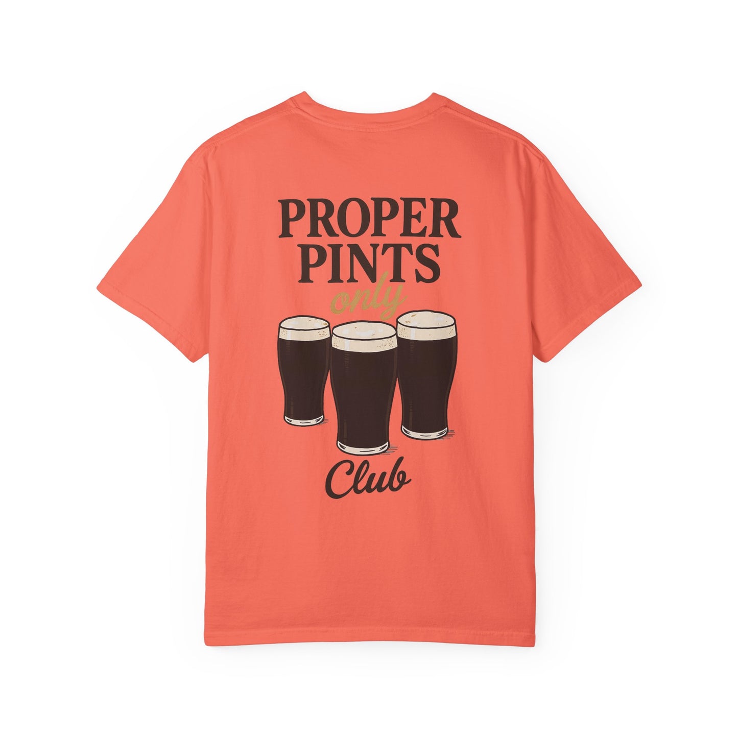 Proper Pints Guinness Club T Shirt- Front and Back Design
