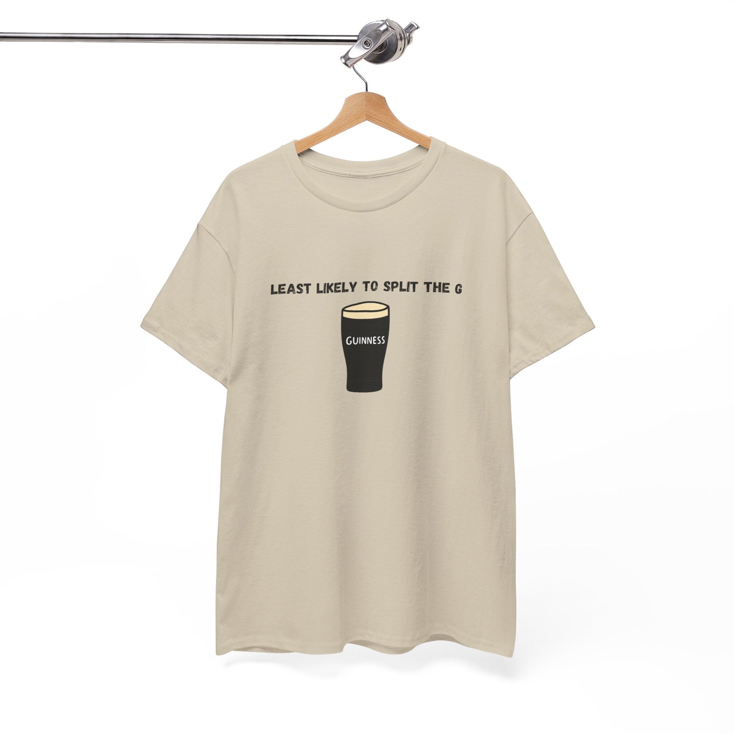 Least Likely to Split the G Tee | Perfect Bachelor Party Shirt, Saint Patricks day shirt, or gift for friends.