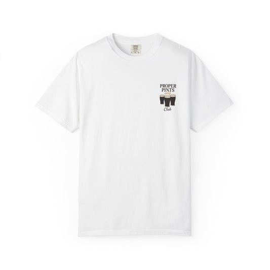 Proper Pints Only Club T Shirt- Front and Back Design