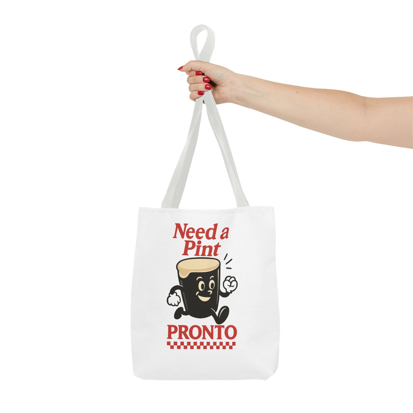 Funny Beer Lover Tote Bag - Need a Pint Pronto, Guinness lover tote bag, Great for Parties, Gifts, and Everyday Use