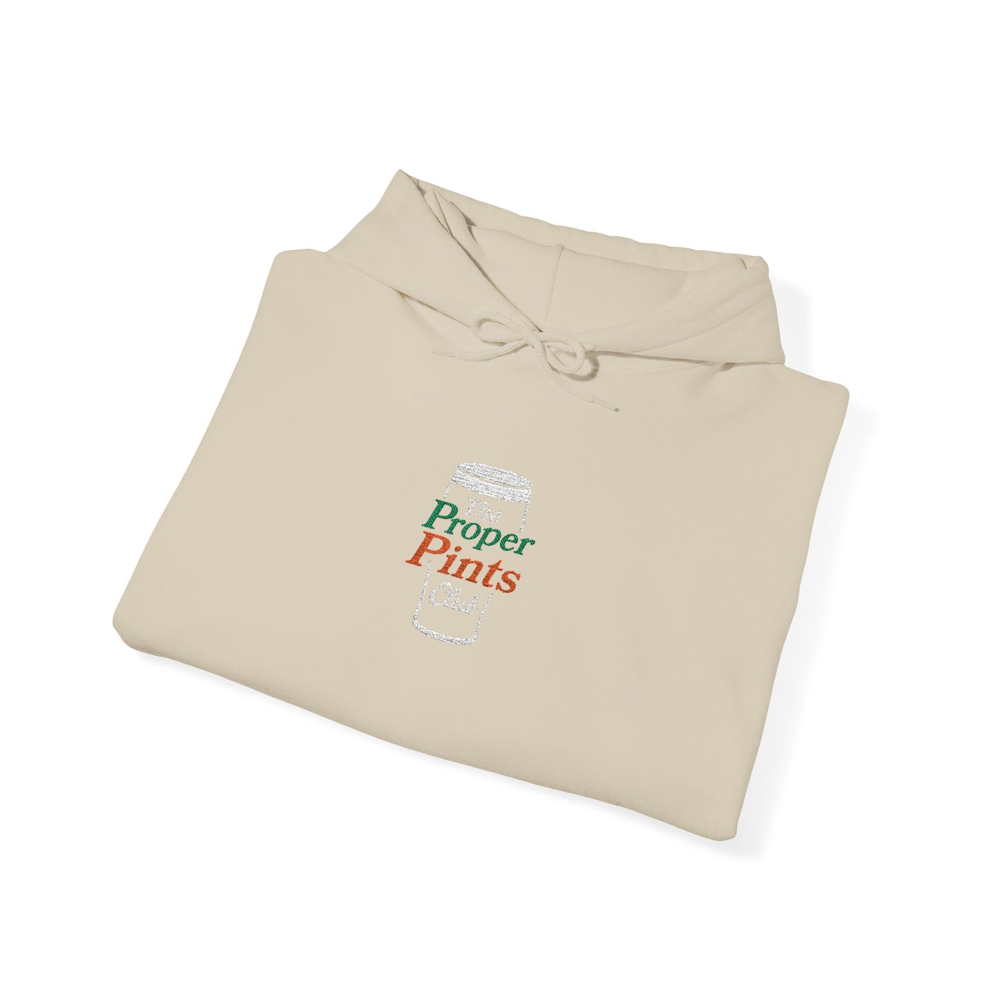Embroidered Hoodie - The Proper Pints Club, Ireland Colours