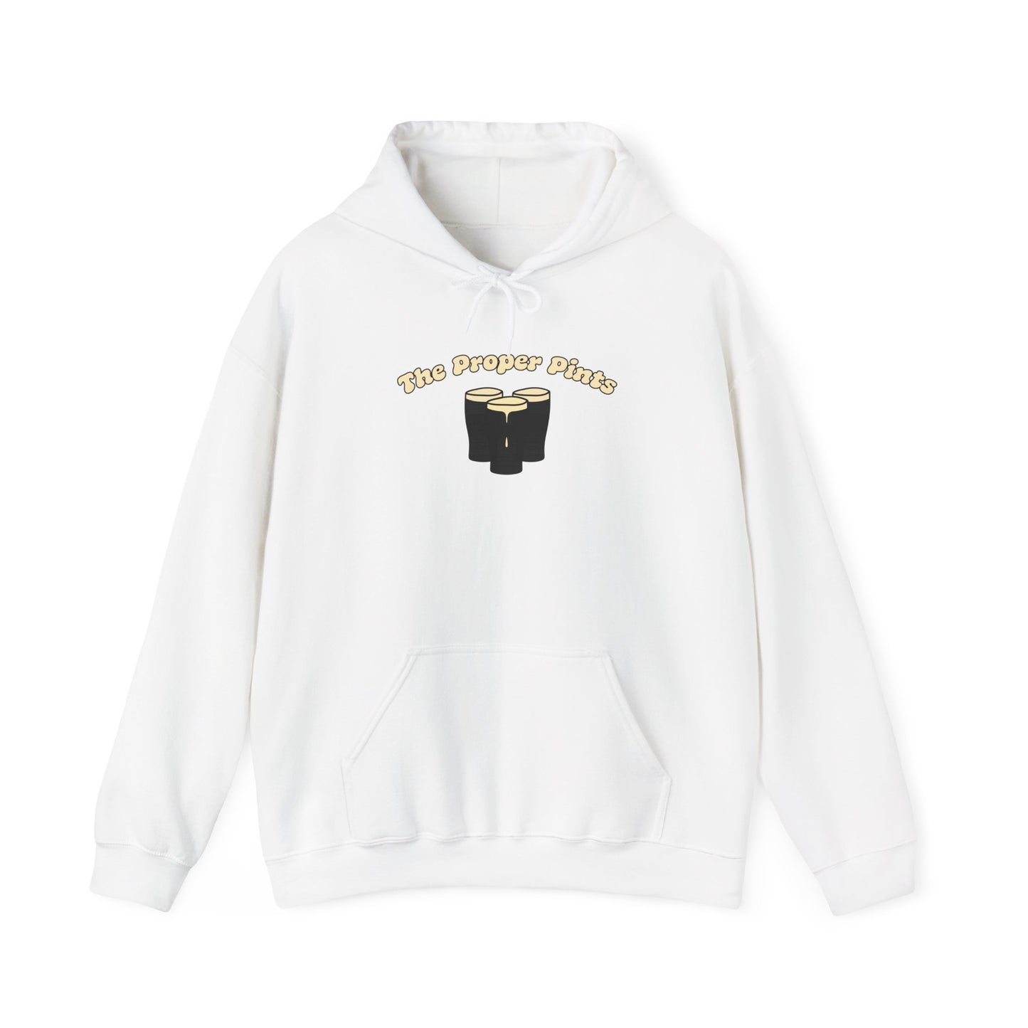 The Proper Pints Guinness Cream Retro Print Hoodie