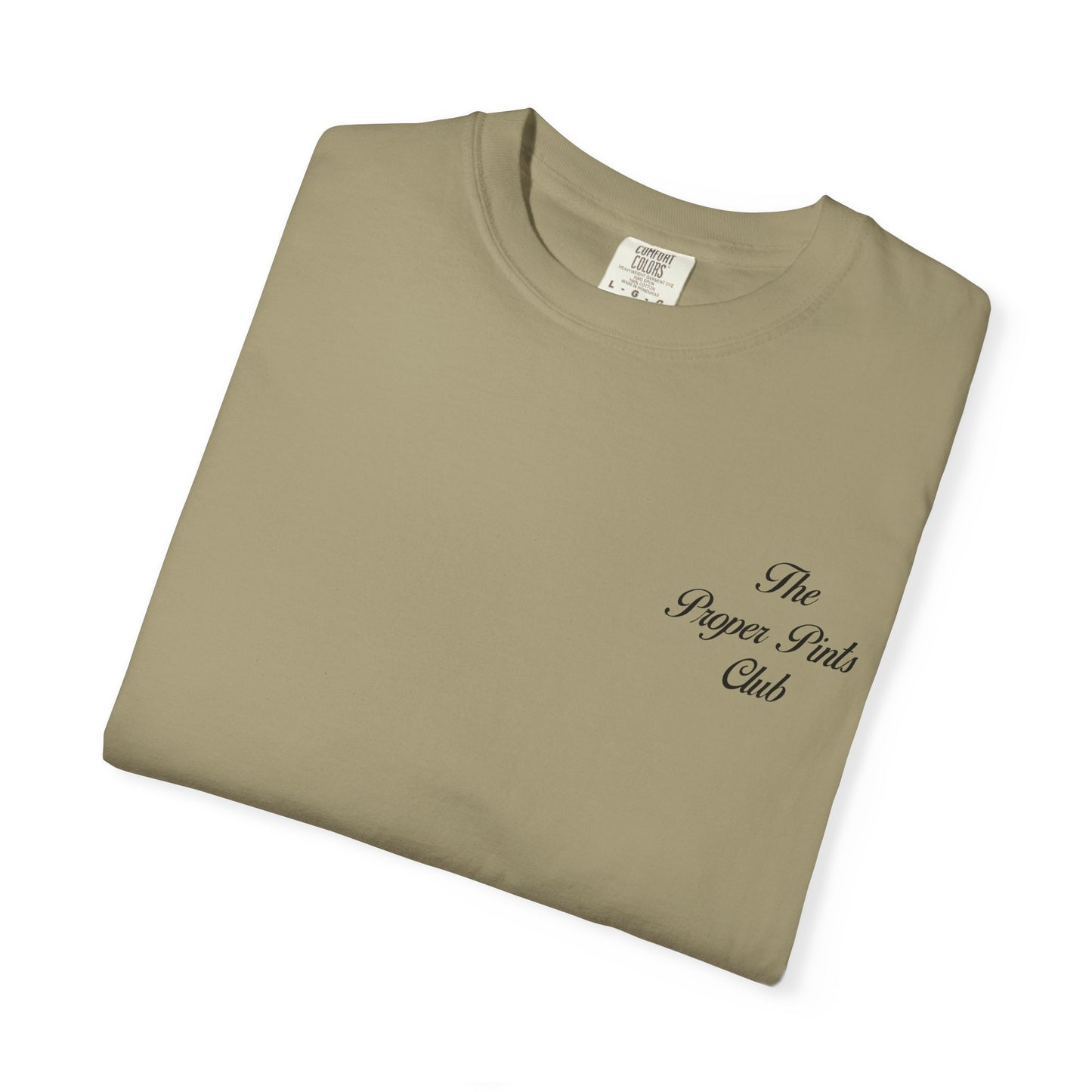 Unisex T-Shirt Proper Pints Guinness Club Front and Back Design