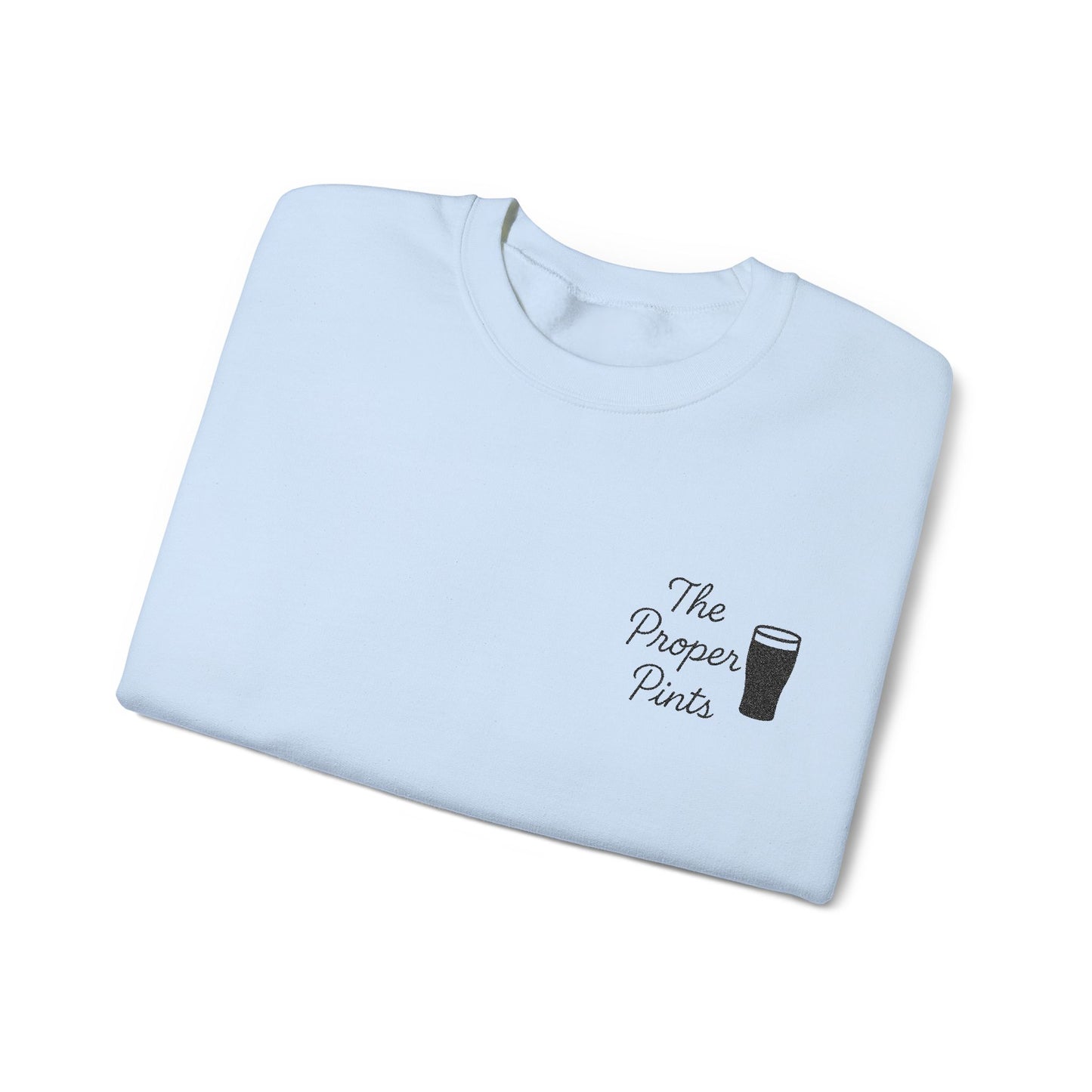 Embroidered "The Proper Pints" Crewneck, Guinness Logo